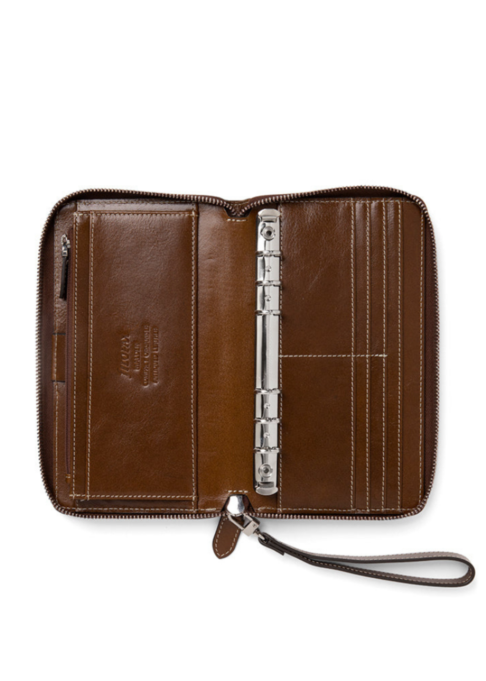 Filofax Organiser Personal Compact Zip Malden Ochre