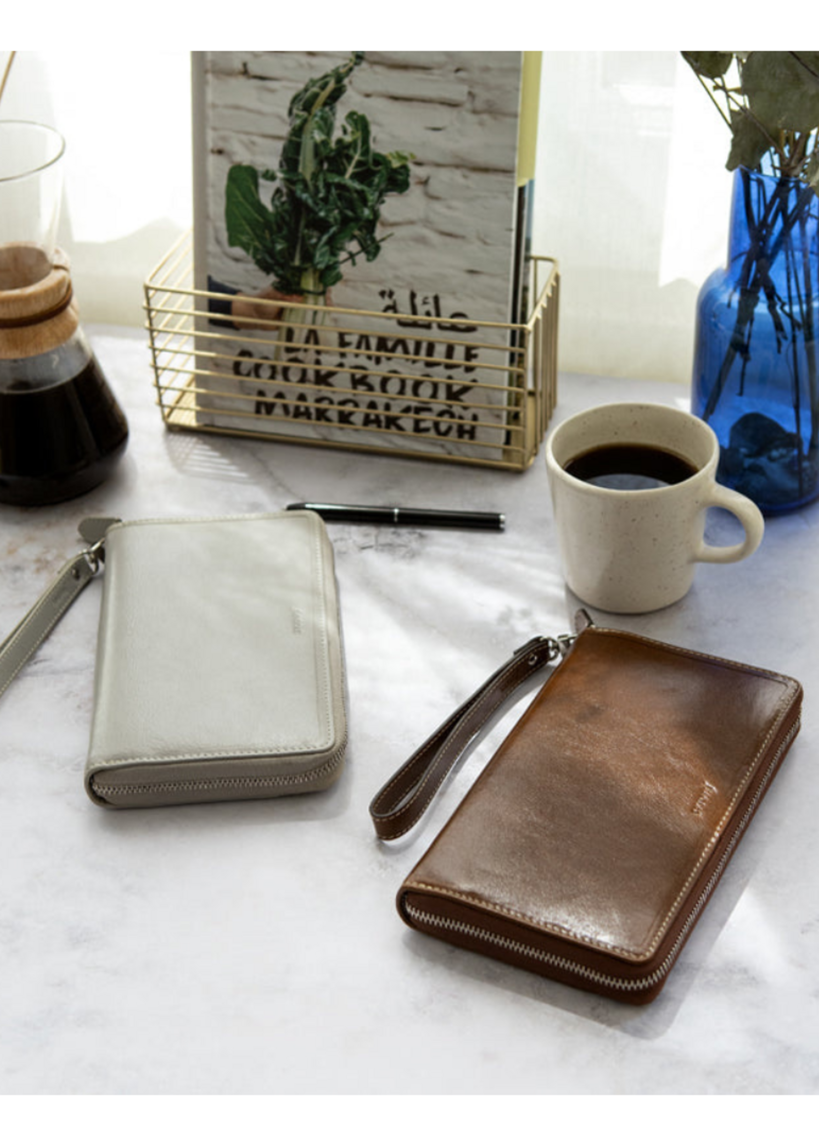 Filofax Organiser Personal Compact Zip Malden Ochre