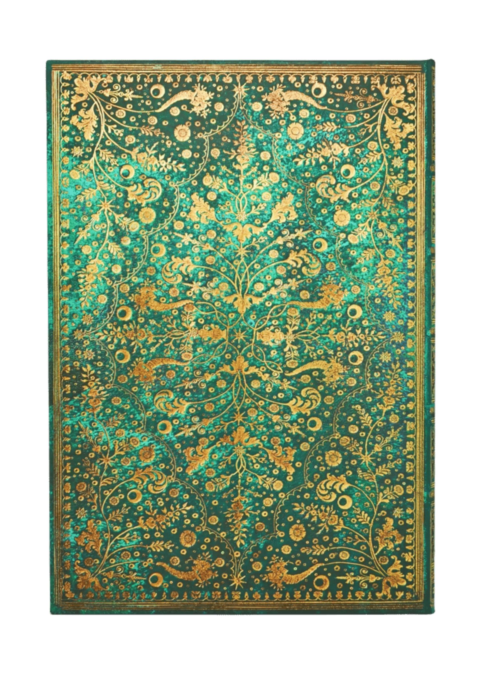 Paperblanks Agenda 2027 Grande Week/2pag. Verticaal - Emerald Flower