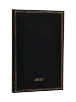 Paperblanks Agenda 2027 Maxi Week/2pag. Verticaal - Black Edition