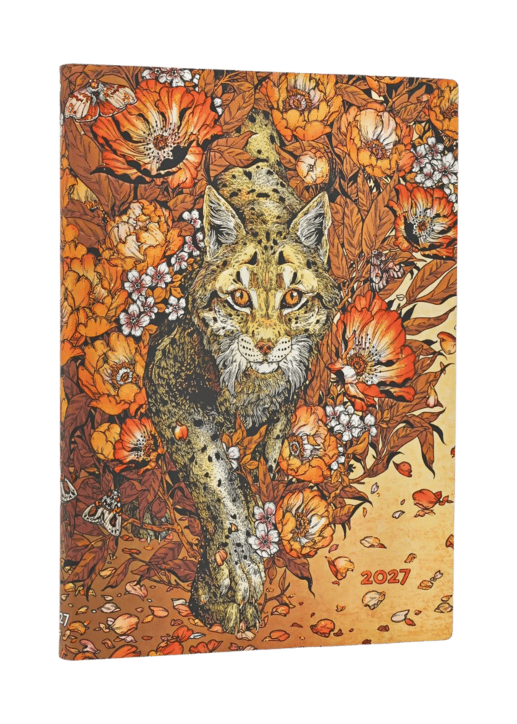 Paperblanks Agenda 2027 Midi Week/2pag. Horizontaal - Lynx Rising