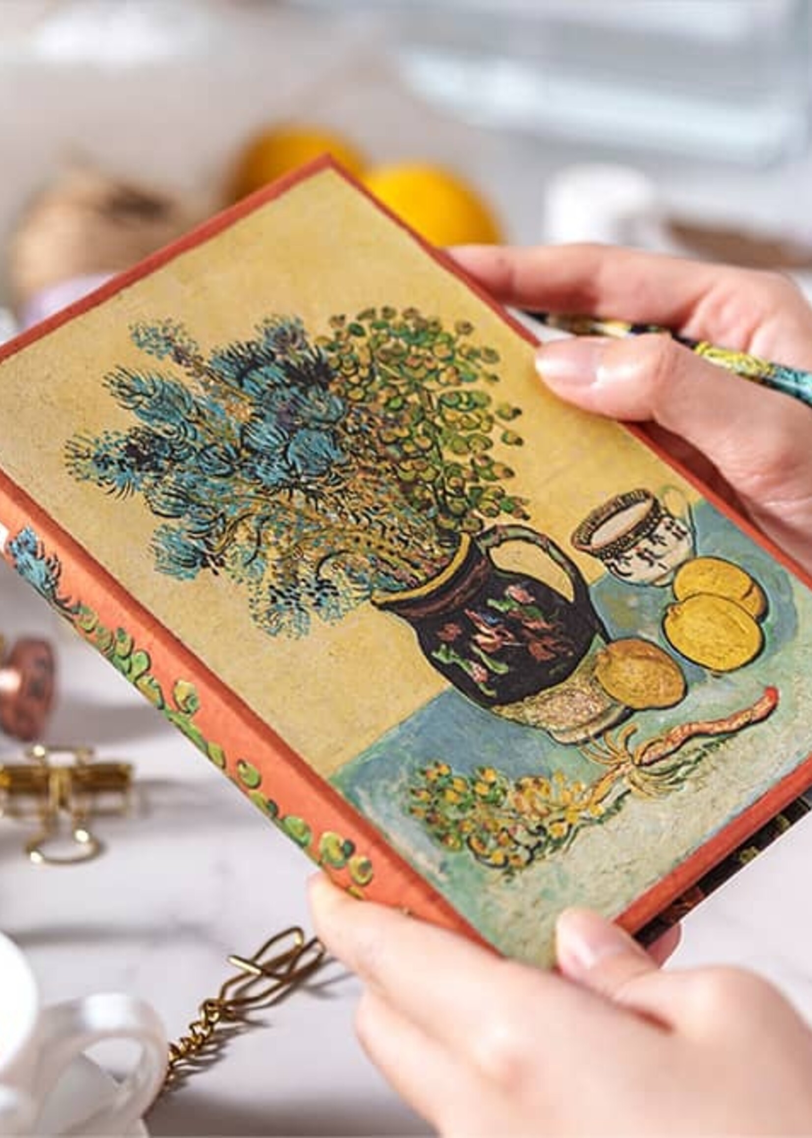 Paperblanks Agenda 2027 Midi Week/2pag. Horizontaal - Van Gogh Still Life