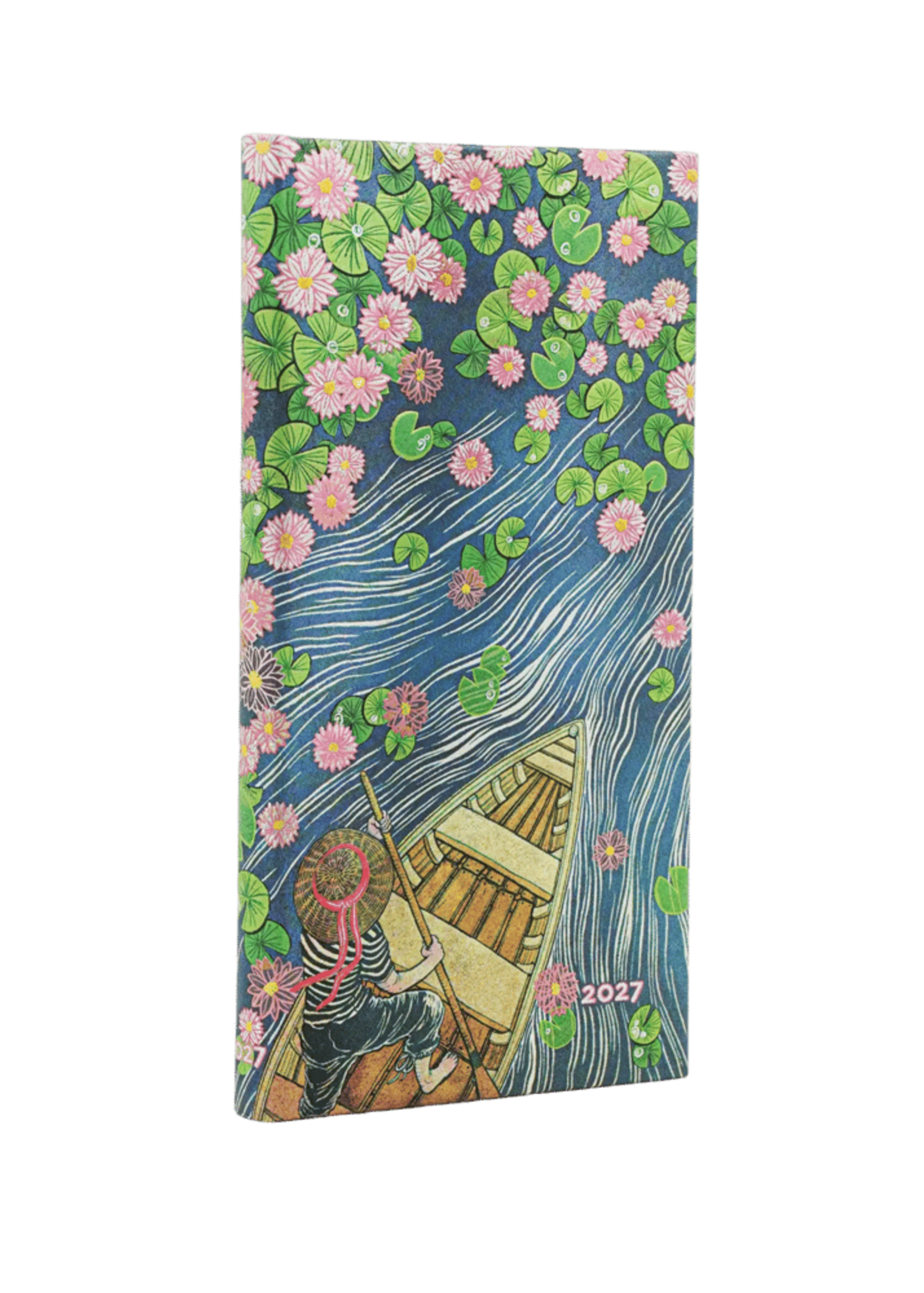 Paperblanks Agenda 2027 Slim Week/2pag. Horizontaal - Lotus River