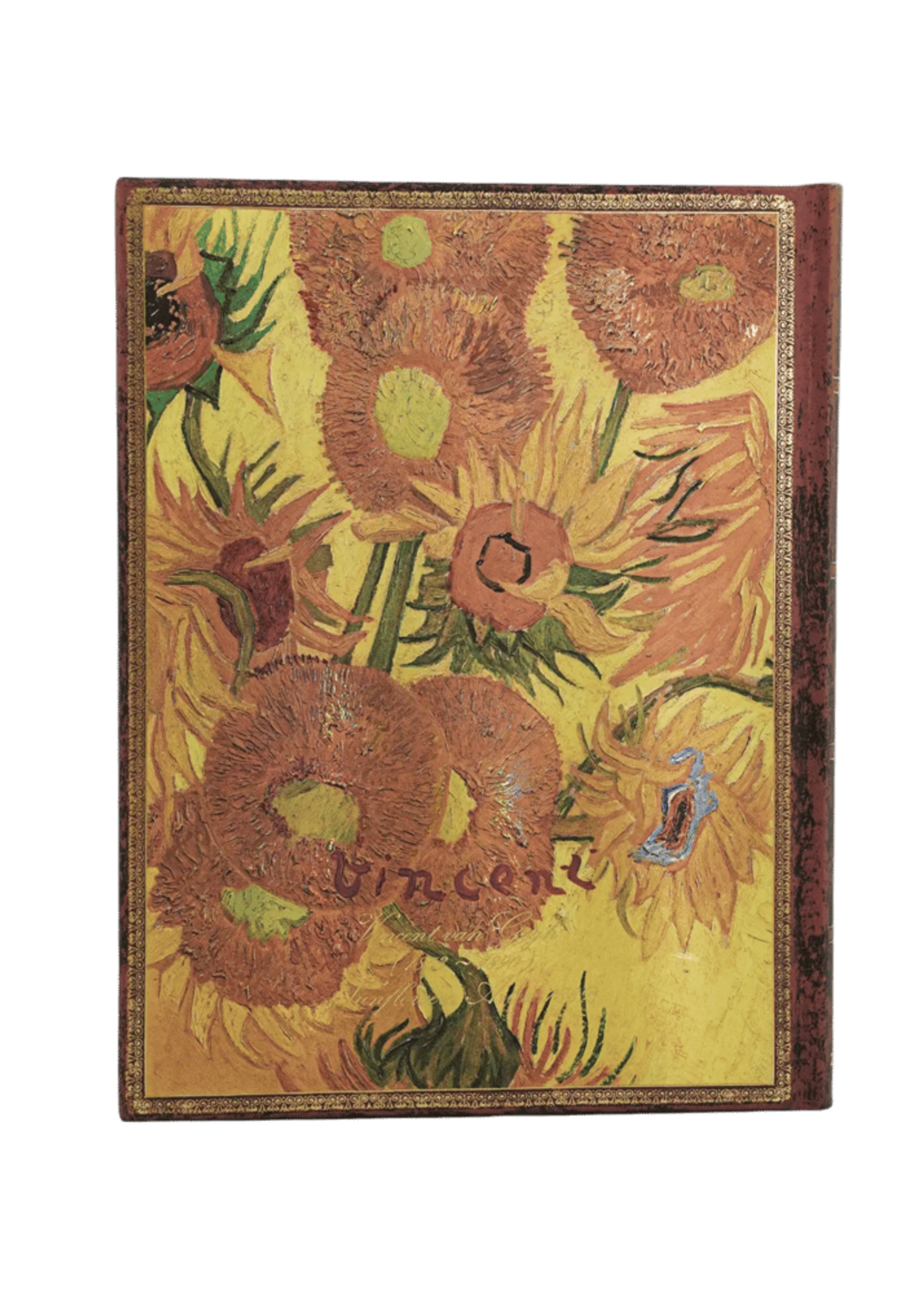 Paperblanks Agenda 2027 Ultra Week/2pag. Verticaal - Van Gogh Sunflowers