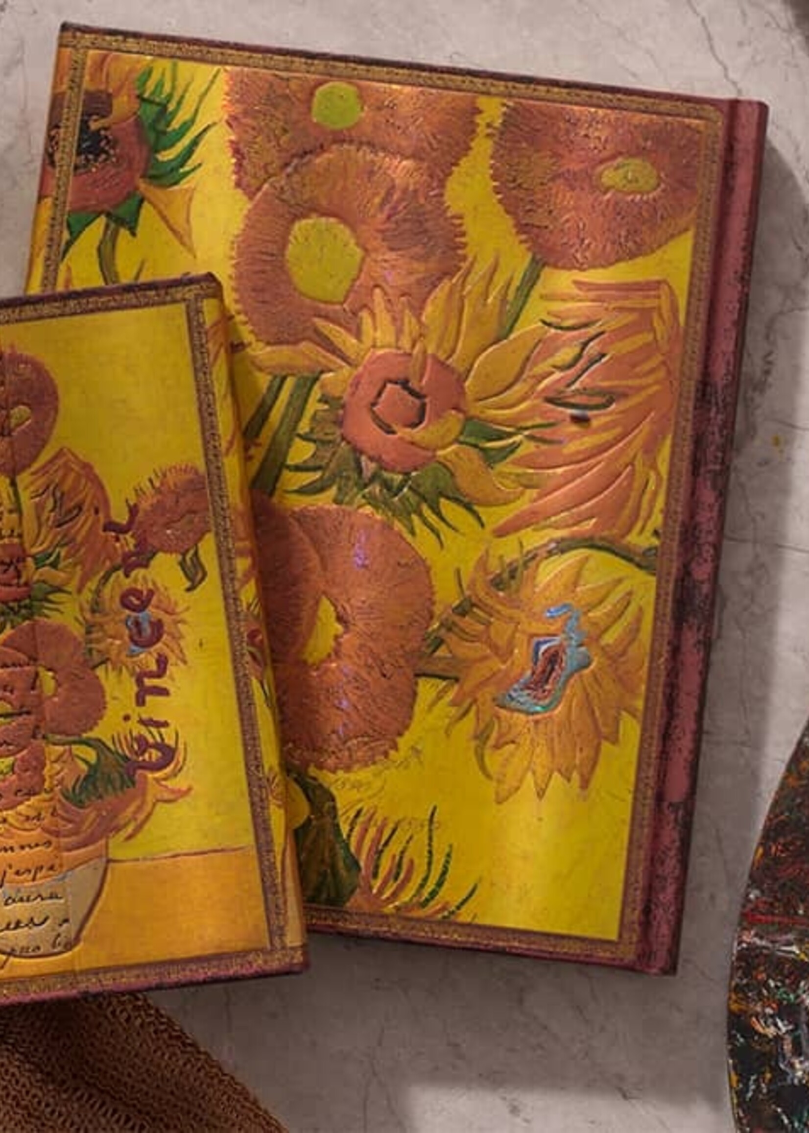 Paperblanks Agenda 2027 Ultra Week/2pag. Verticaal - Van Gogh Sunflowers