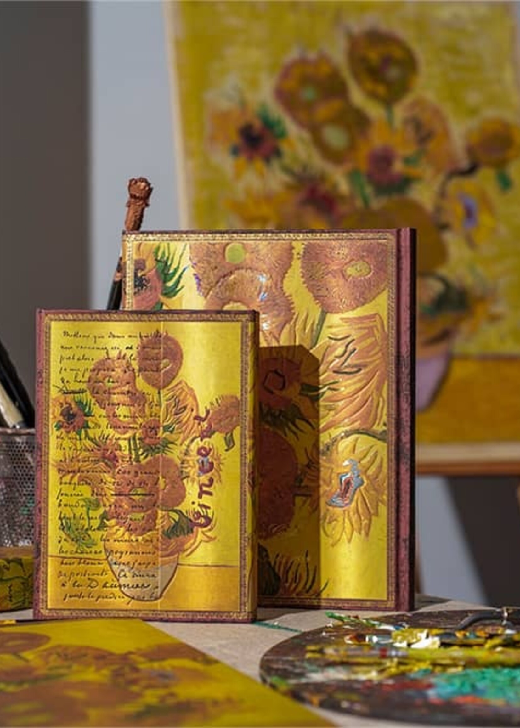 Paperblanks Agenda 2027 Ultra Week/2pag. Verticaal - Van Gogh Sunflowers