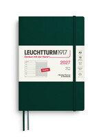 Leuchtturm1917 Agenda 2027 Medium Soft Cover Weekly/Note Forest Green