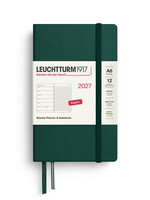 Leuchtturm1917 Agenda 2027 Pocket Soft Cover Weekly/Note Forest Green