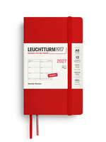 Leuchtturm1917 Agenda 2027 Pocket Soft Cover Week Hor. Cherry