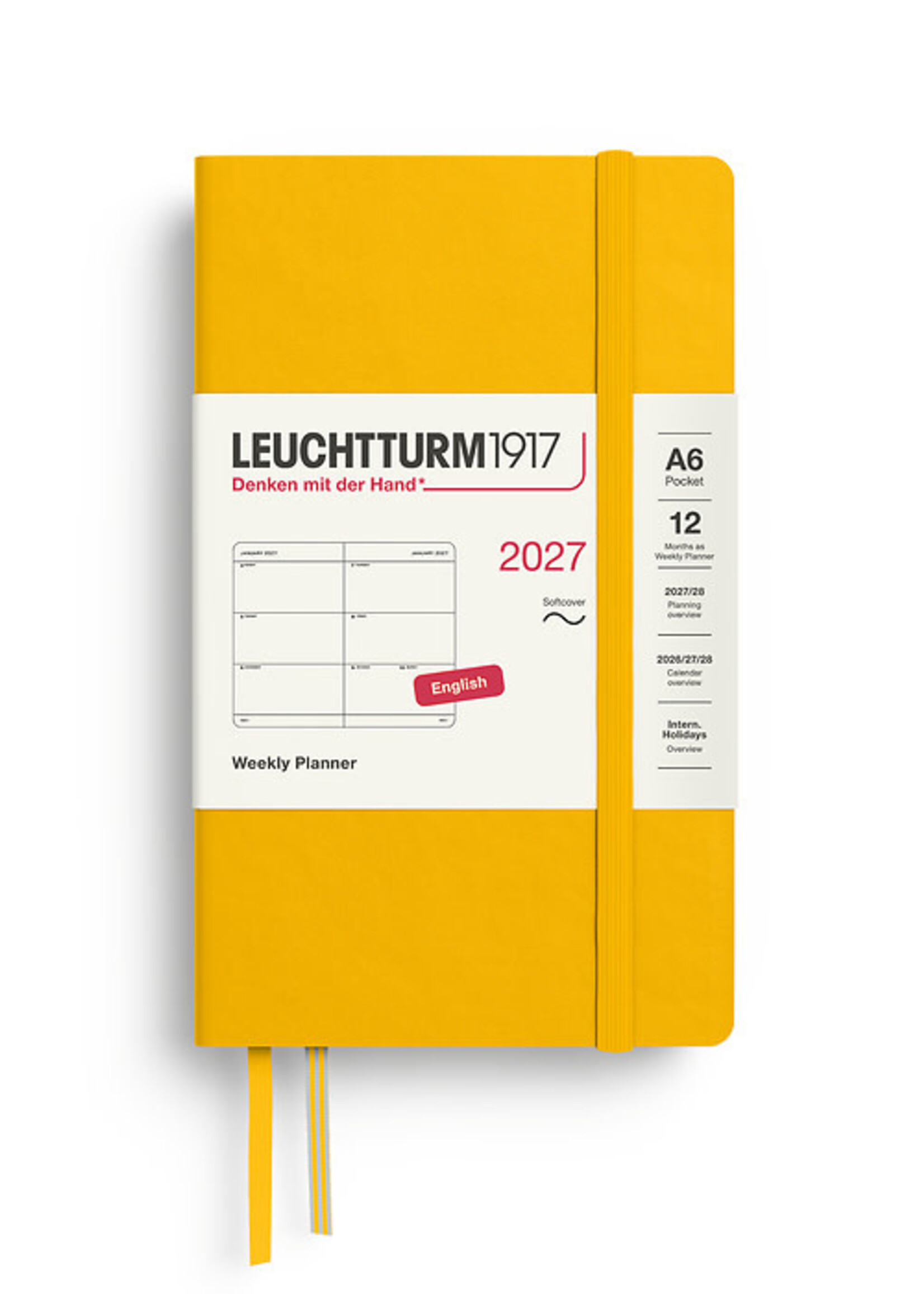 Leuchtturm1917 Agenda 2027 Pocket Soft Cover Week Hor. Sunflower