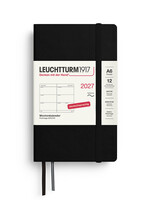 Leuchtturm1917 Agenda 2027 Pocket Soft Cover Week Hor. Black