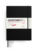 Leuchtturm1917 Agenda 2027 Master Hard Cover Week Hor. Black