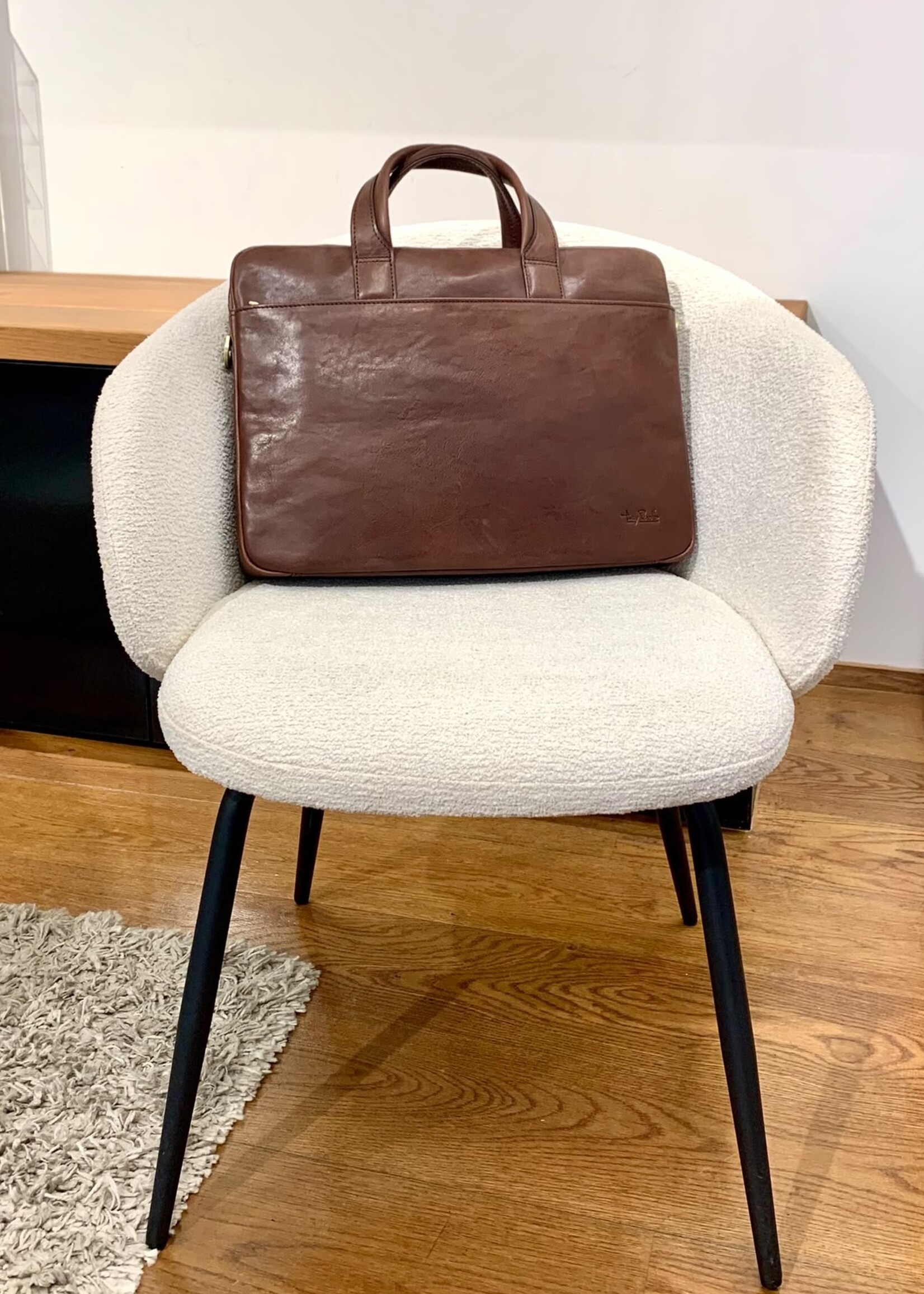 Tony Perotti Laptoptas Dark Brown/Green