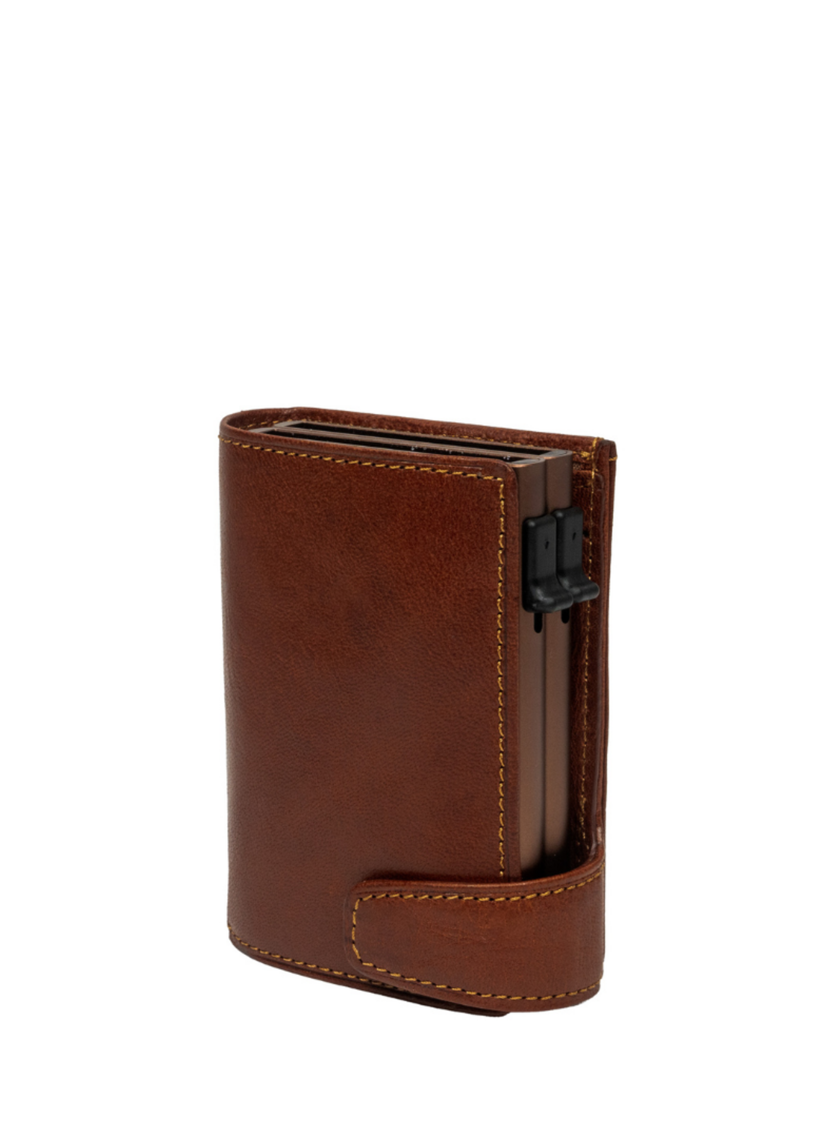 Tony Perotti Cardprotector Twin Wallet RFID met voorvak Vintage Brown