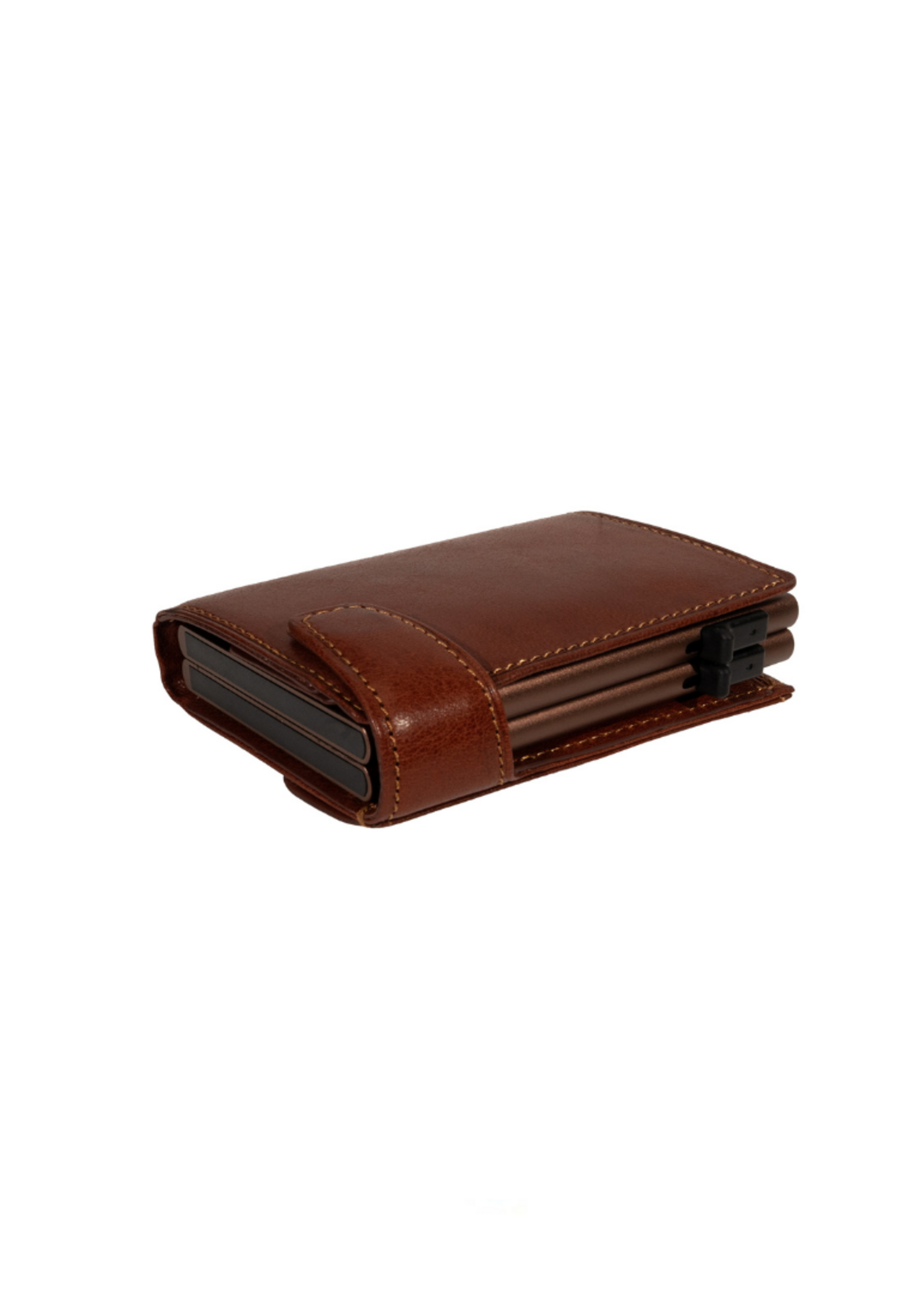 Tony Perotti Cardprotector Twin Wallet RFID met voorvak Vintage Brown