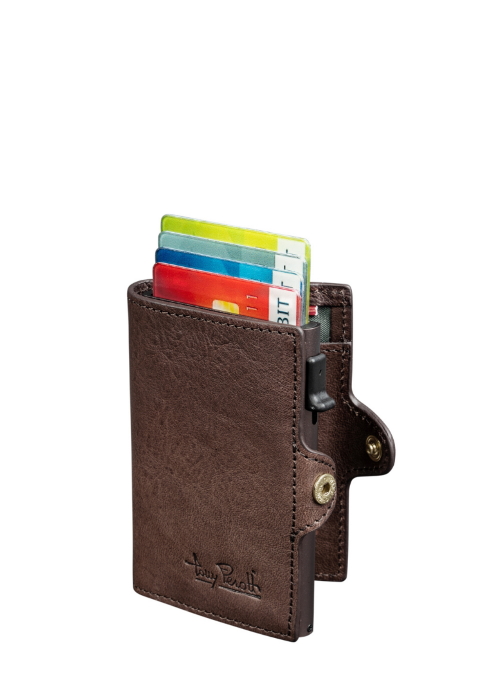 Tony Perotti Cardprotector Mini Wallet RFID Dark Brown