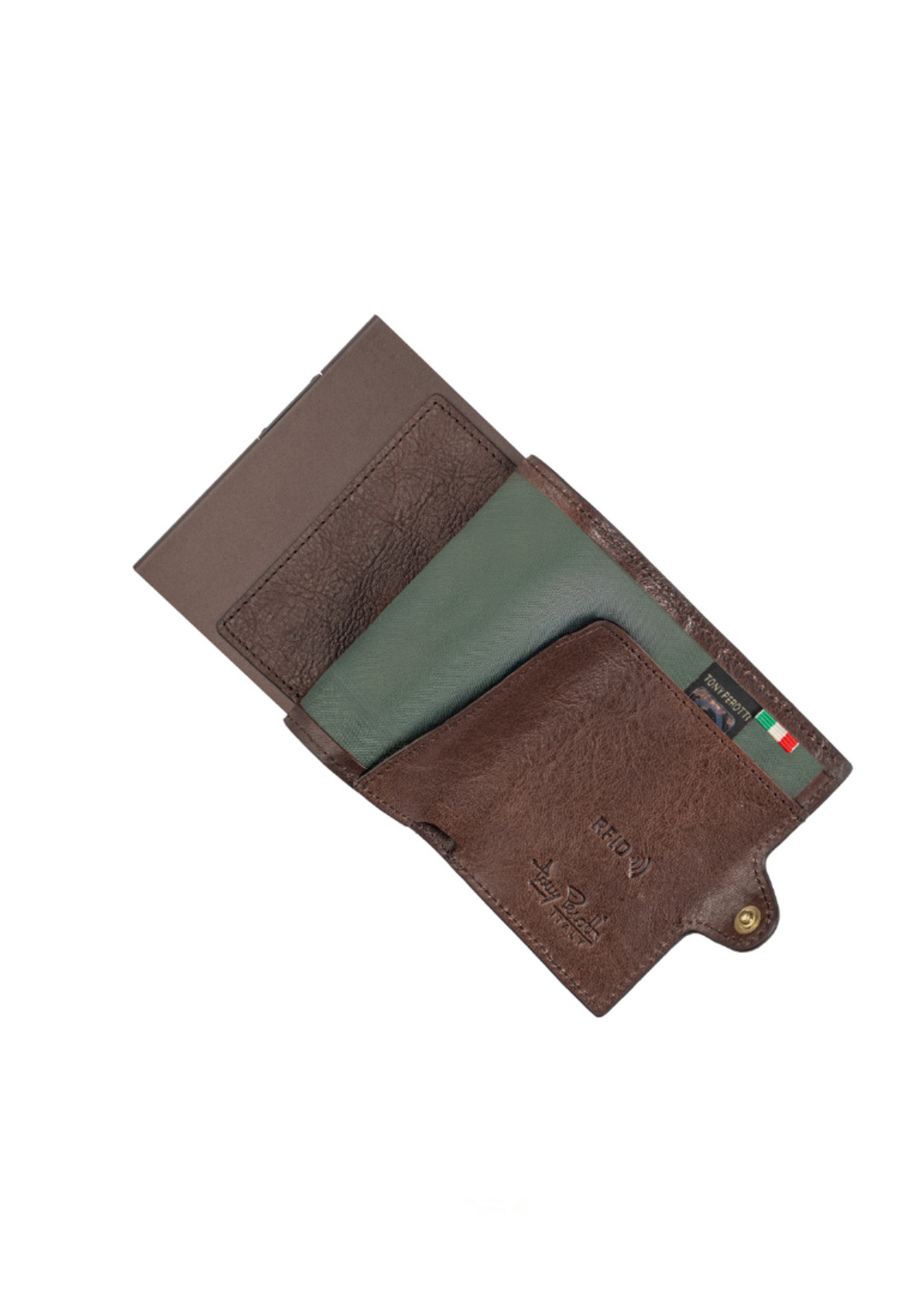 Tony Perotti Cardprotector Mini Wallet RFID Dark Brown