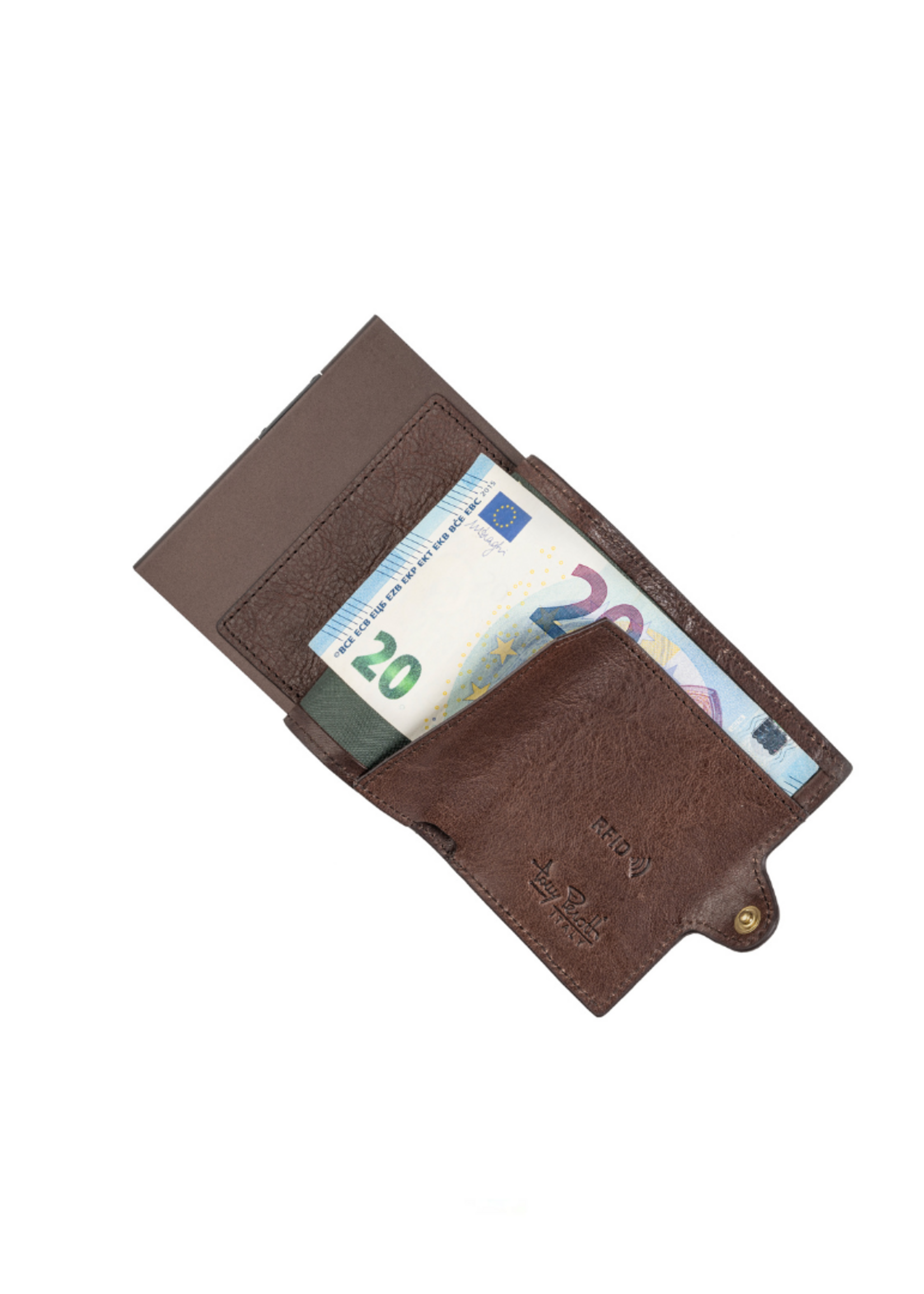 Tony Perotti Cardprotector Mini Wallet RFID Dark Brown