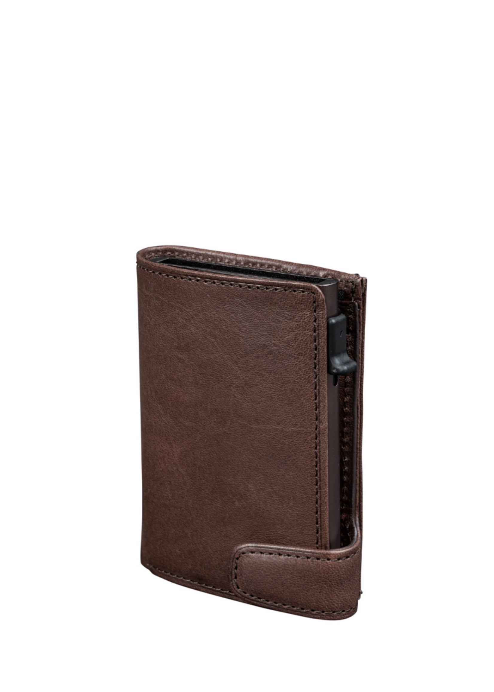 Tony Perotti Cardprotector Mini Wallet RFID met voorvak Dark Brown