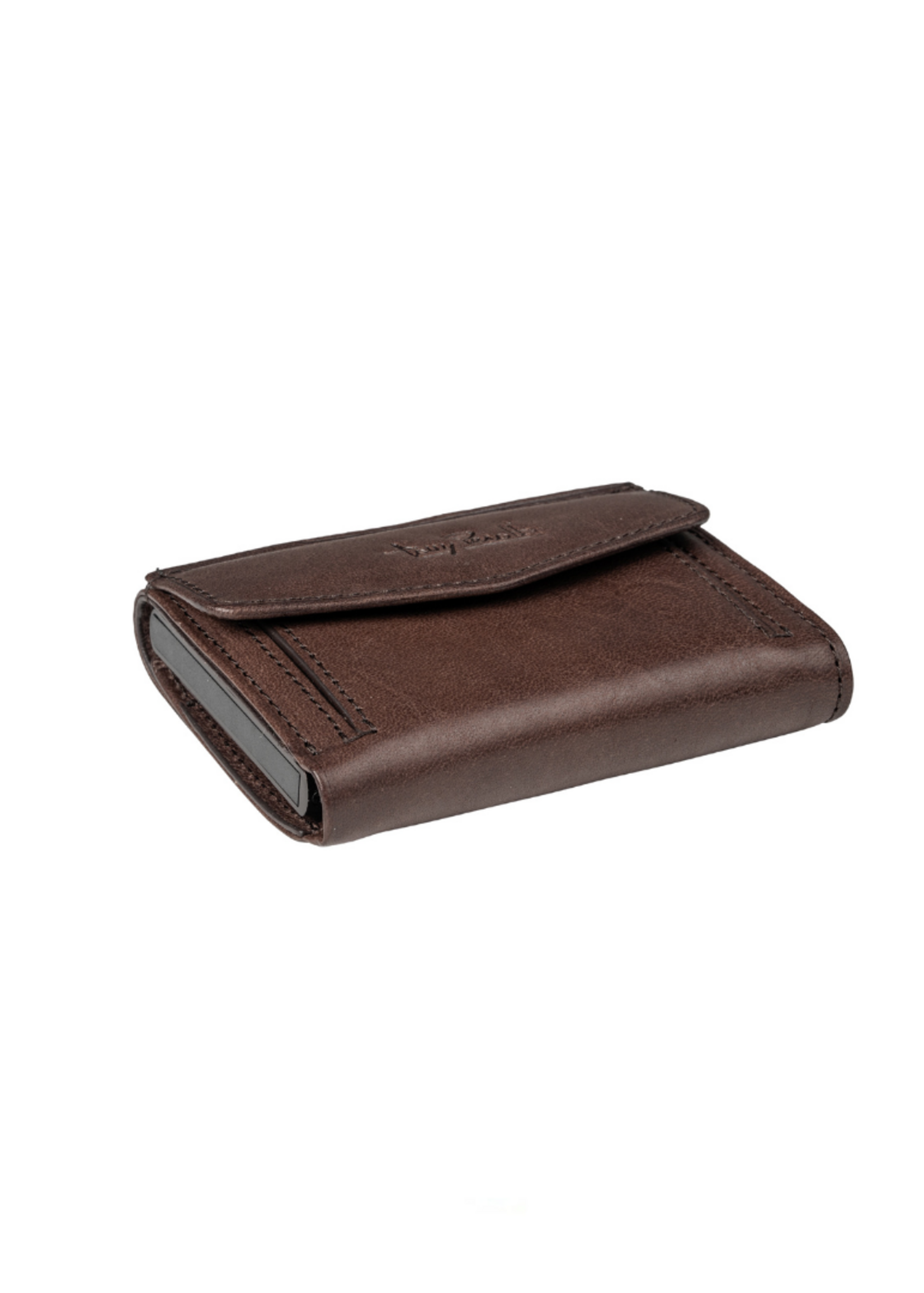 Tony Perotti Cardprotector Mini Wallet RFID met voorvak Dark Brown