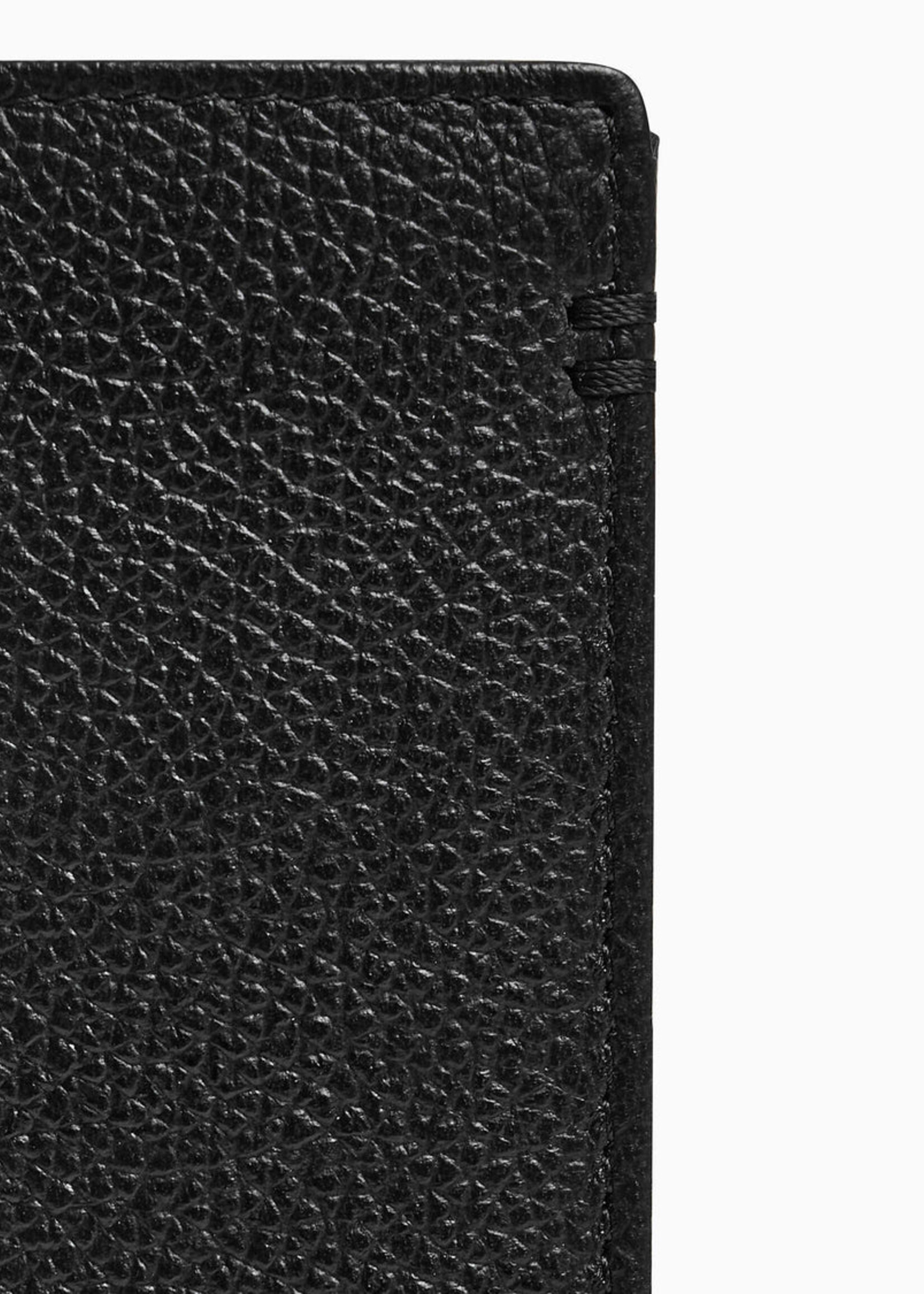 Le Tanneur Portefeuille Homme 12cc + zip Grain Black