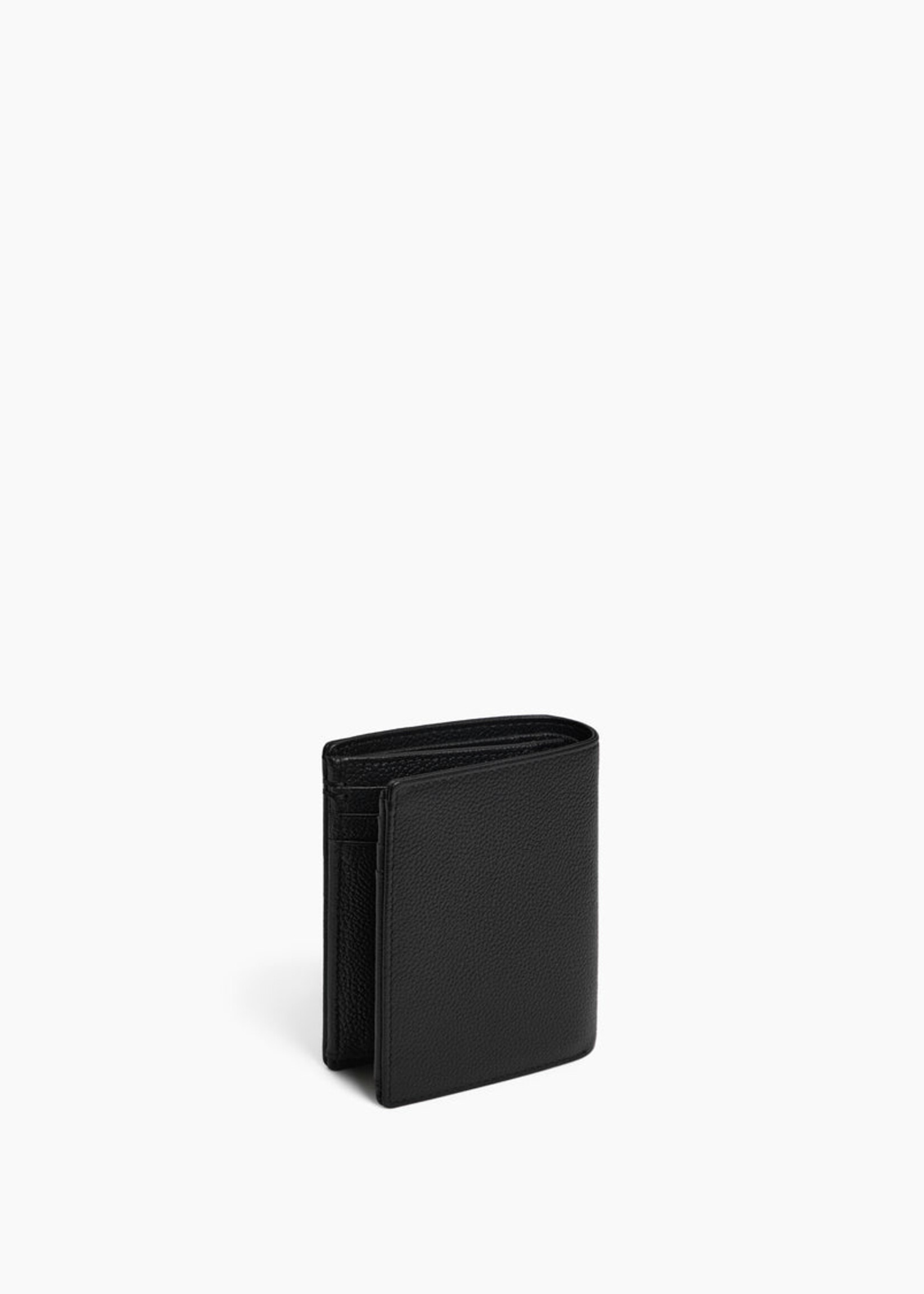 Le Tanneur Portefeuille Homme 12cc + zip Grain Black