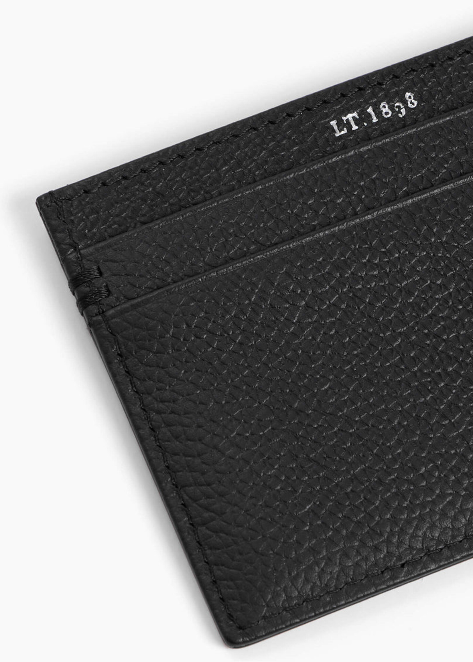 Le Tanneur Kaarthouder Homme 4cc Grain Black