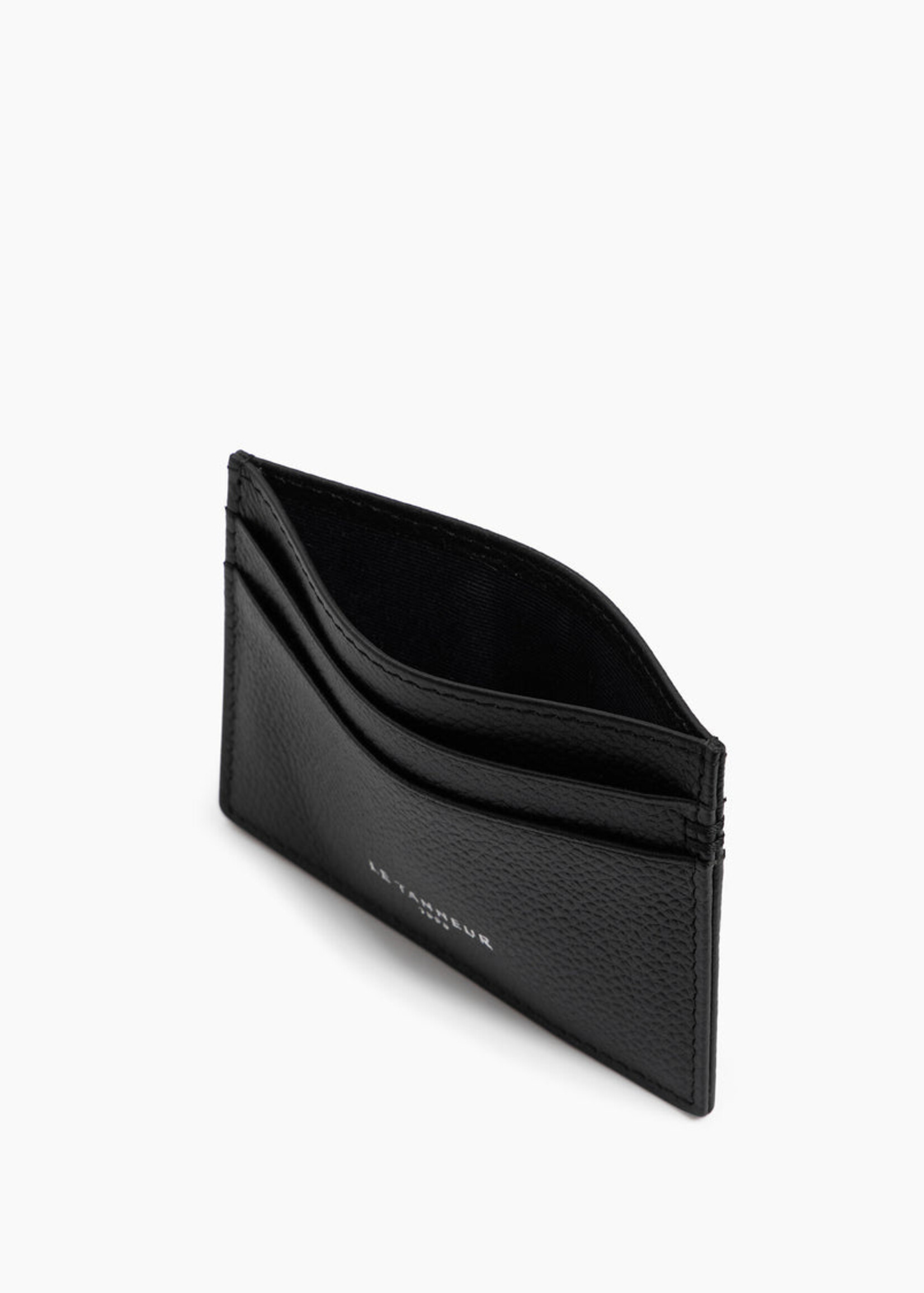 Le Tanneur Kaarthouder Homme 4cc Grain Black