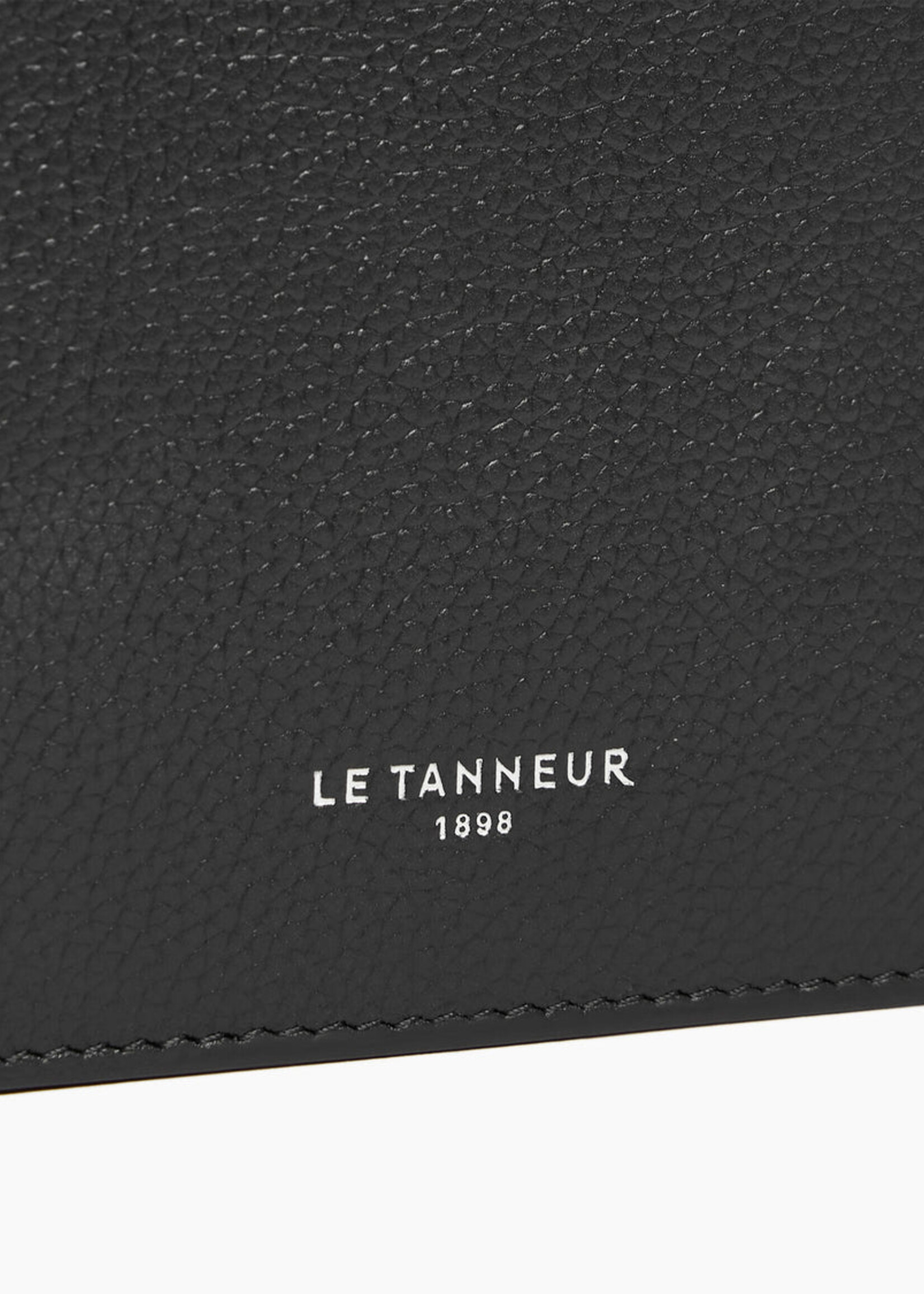 Le Tanneur Kaarthouder Homme 8cc Hor. Grain Black