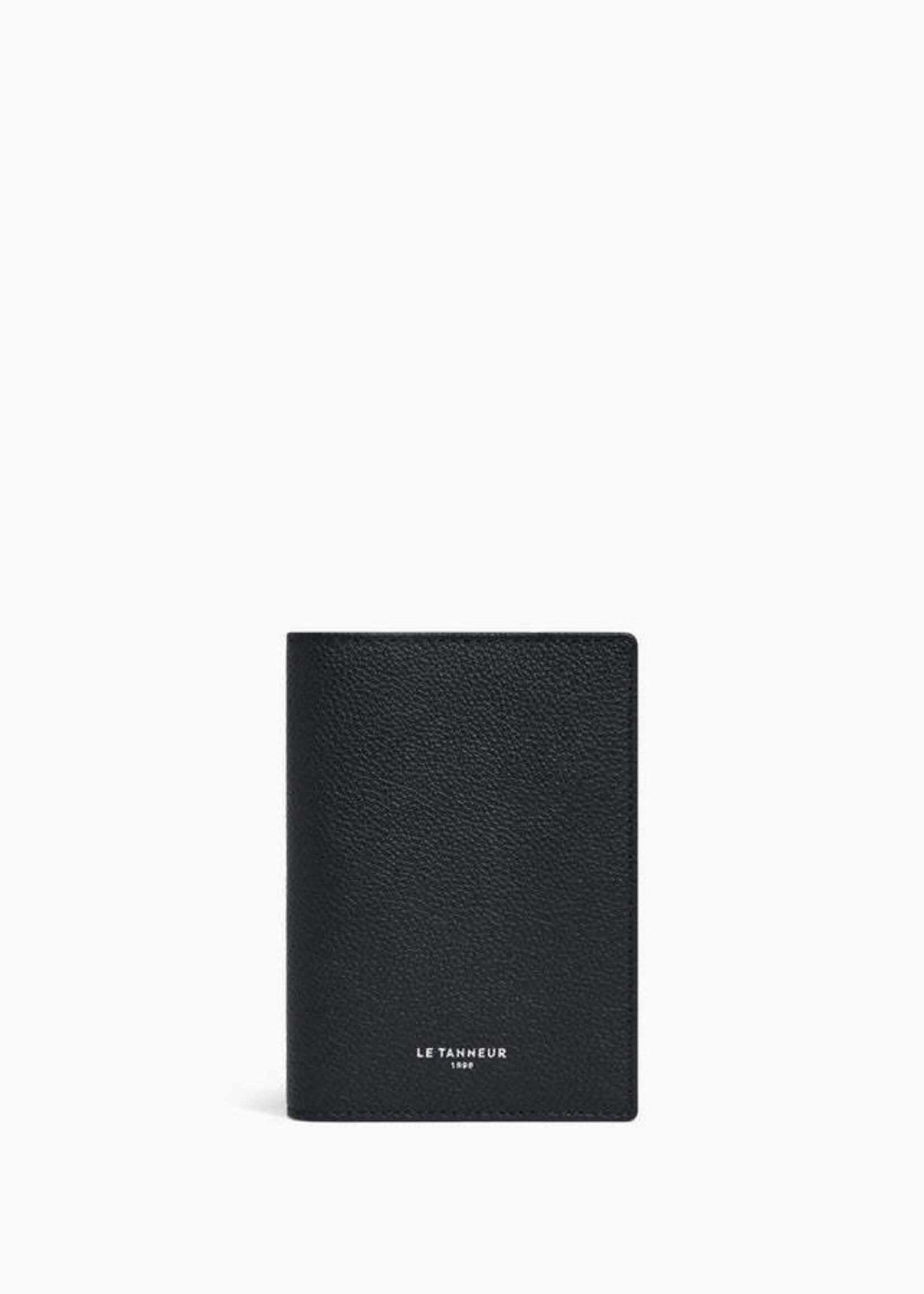Le Tanneur Paspoort Homme Grain Black