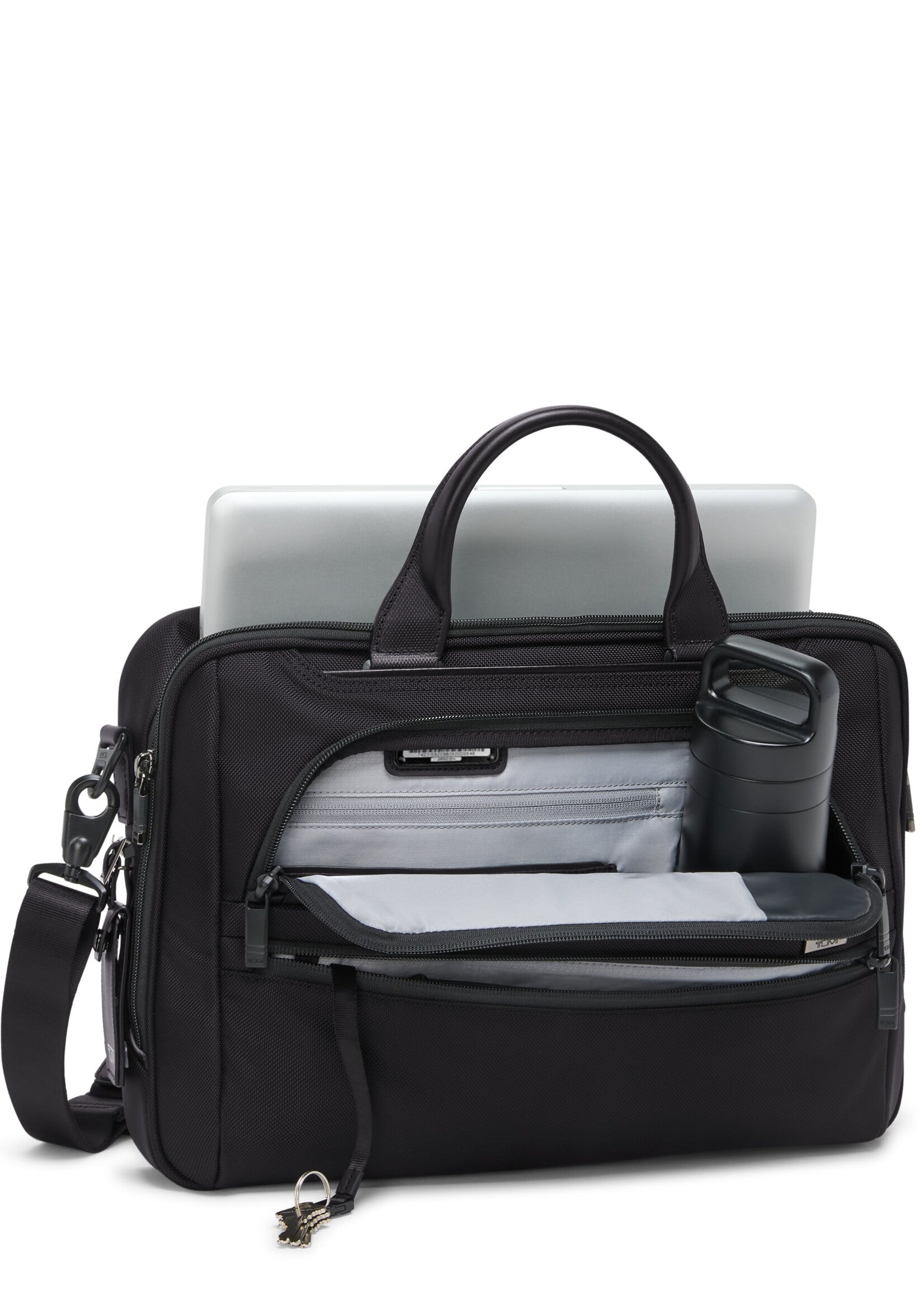 TUMI Tumi Alpha Black Leather Businesstas 15"