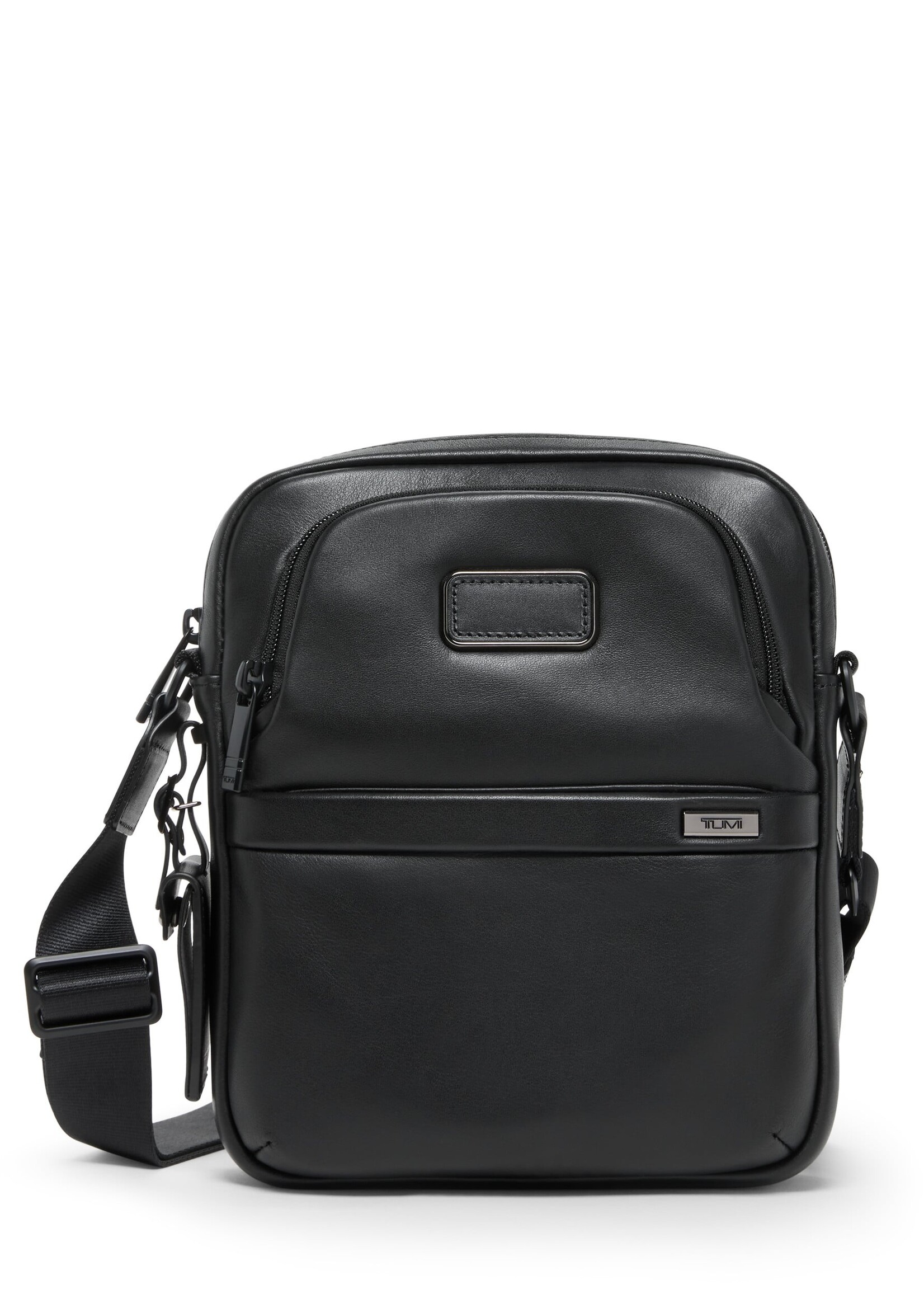 TUMI Alpha Black Leather Medium CrossBody