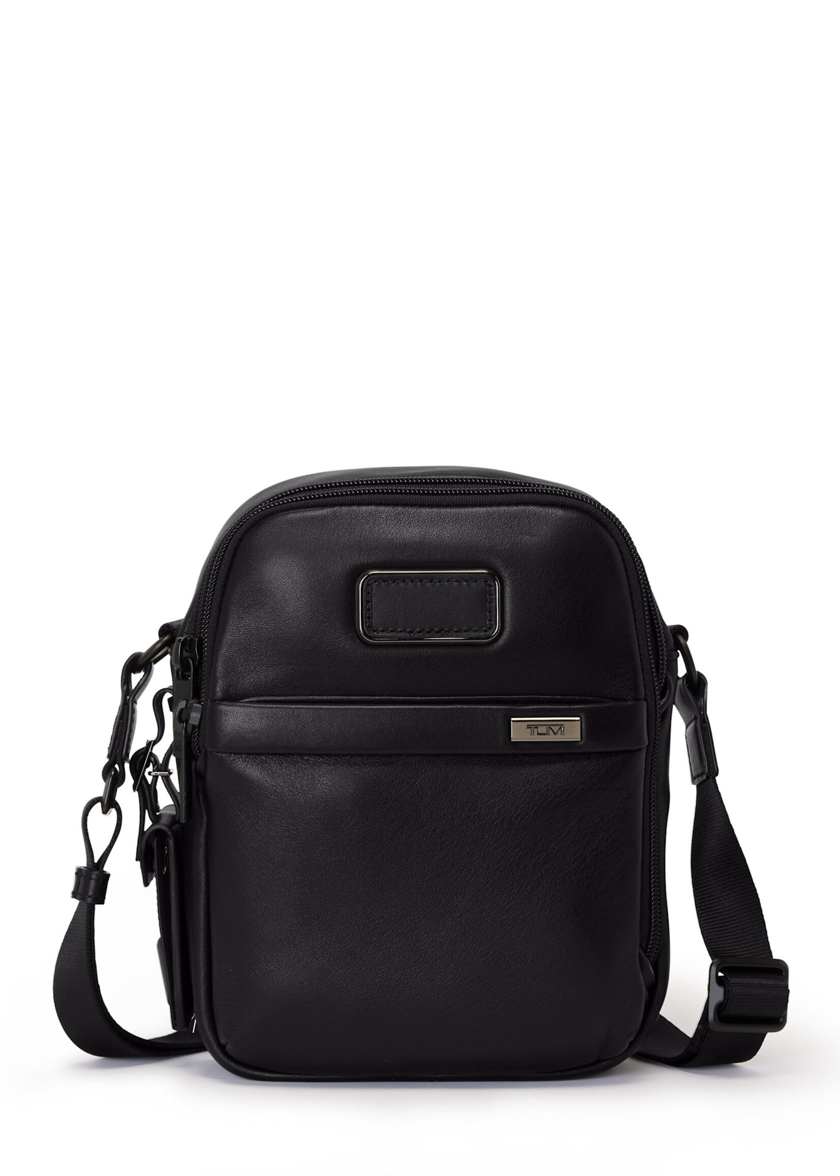 TUMI Alpha Black Leather Small CrossBody