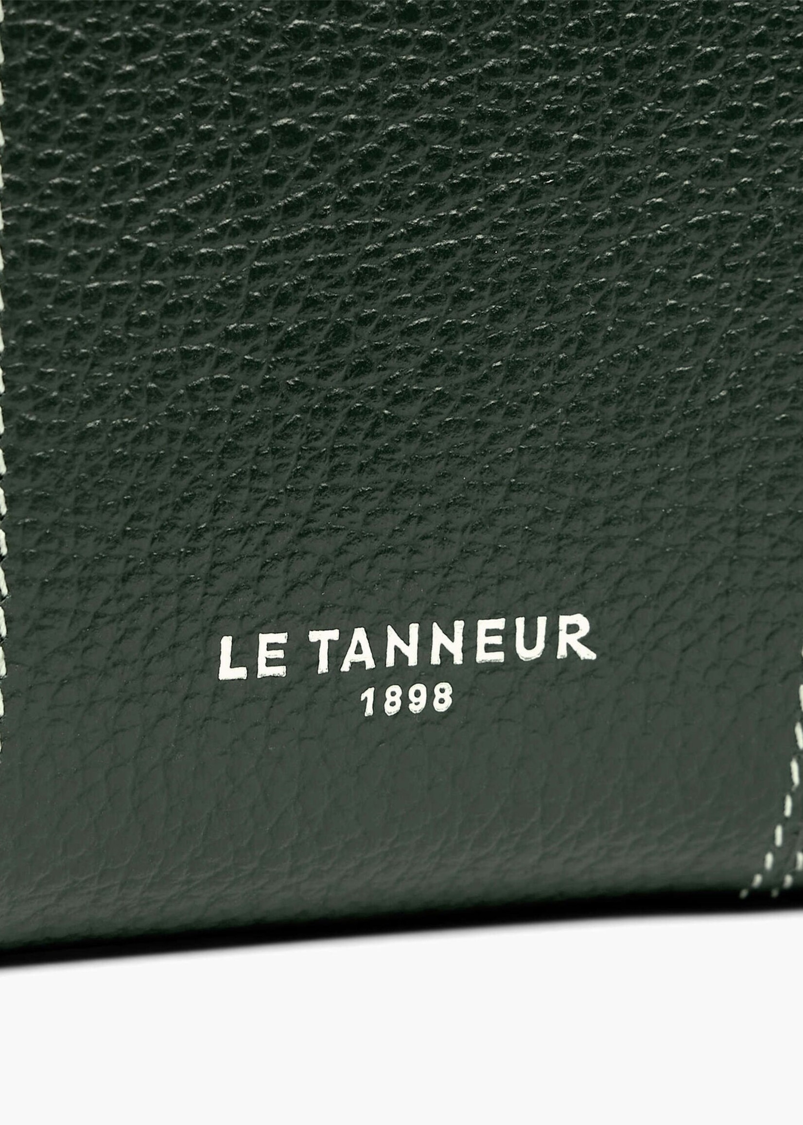Le Tanneur Portefeuille Marguerite 10cc + zip Vert Malachite