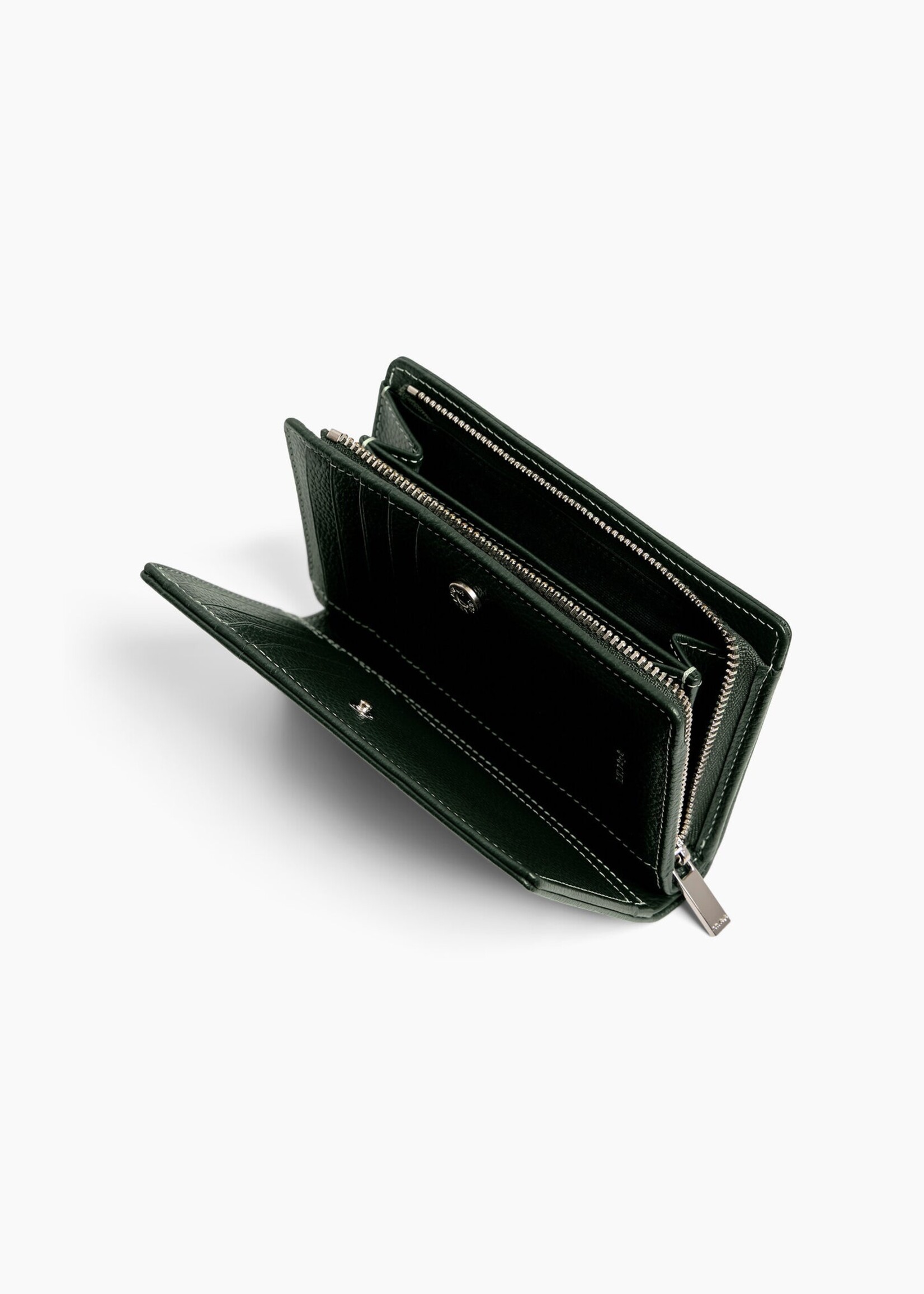 Le Tanneur Portefeuille Marguerite 10cc + zip Vert Malachite