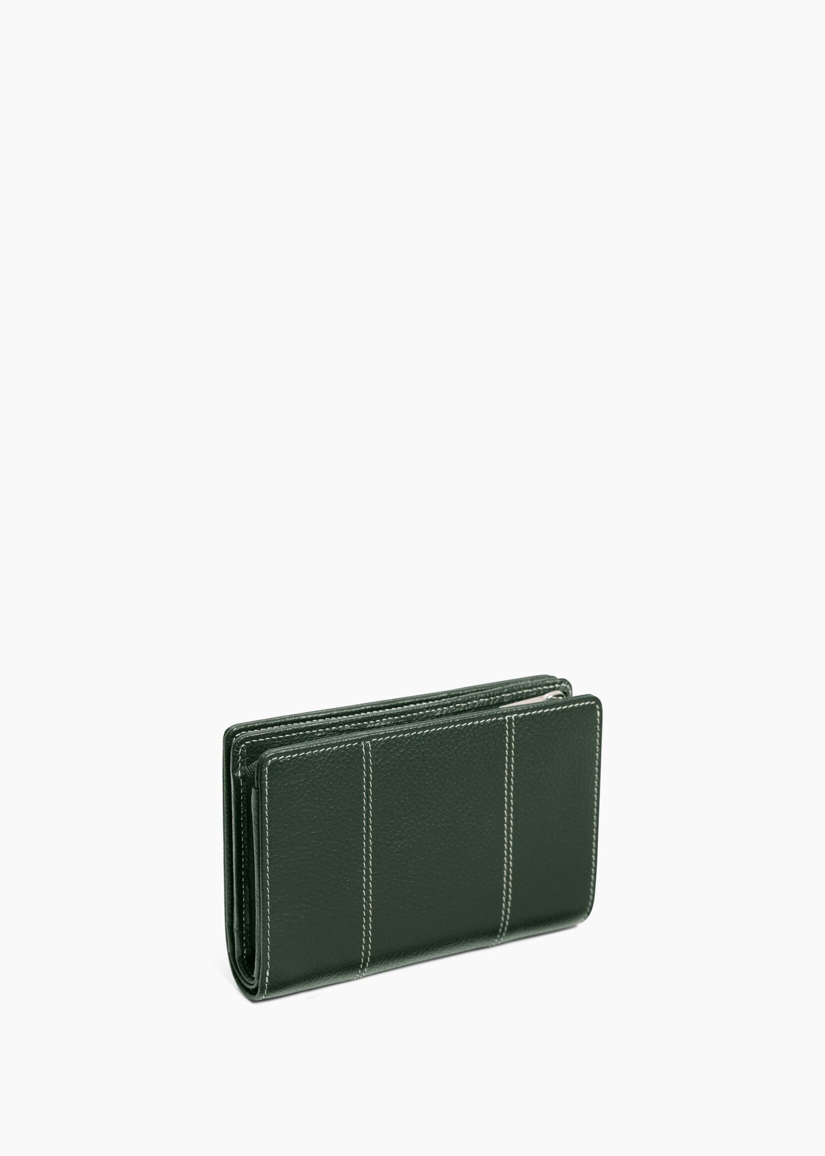 Le Tanneur Portefeuille Marguerite 10cc + zip Vert Malachite