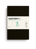 Leuchtturm1917 Jottbook Pur Pocket Black /3 Blanco