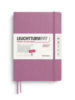 Leuchtturm1917 Agenda 2027 Medium Hard  Cover Weekly Vert. Dusty Rose