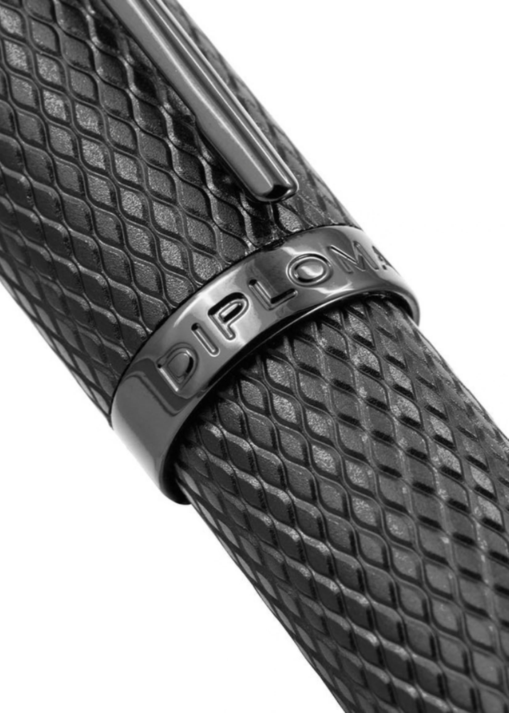 Diplomat Viper Guilloche Black Roller