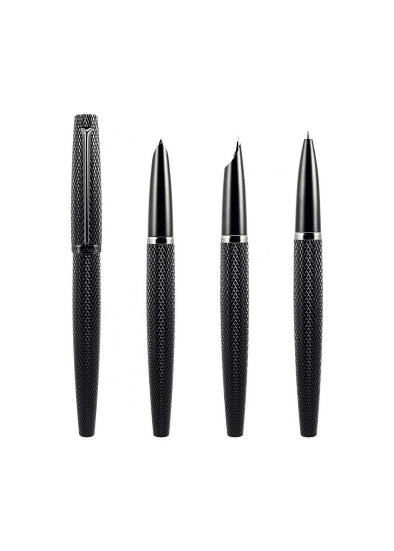 Diplomat Viper Guilloche Black Roller