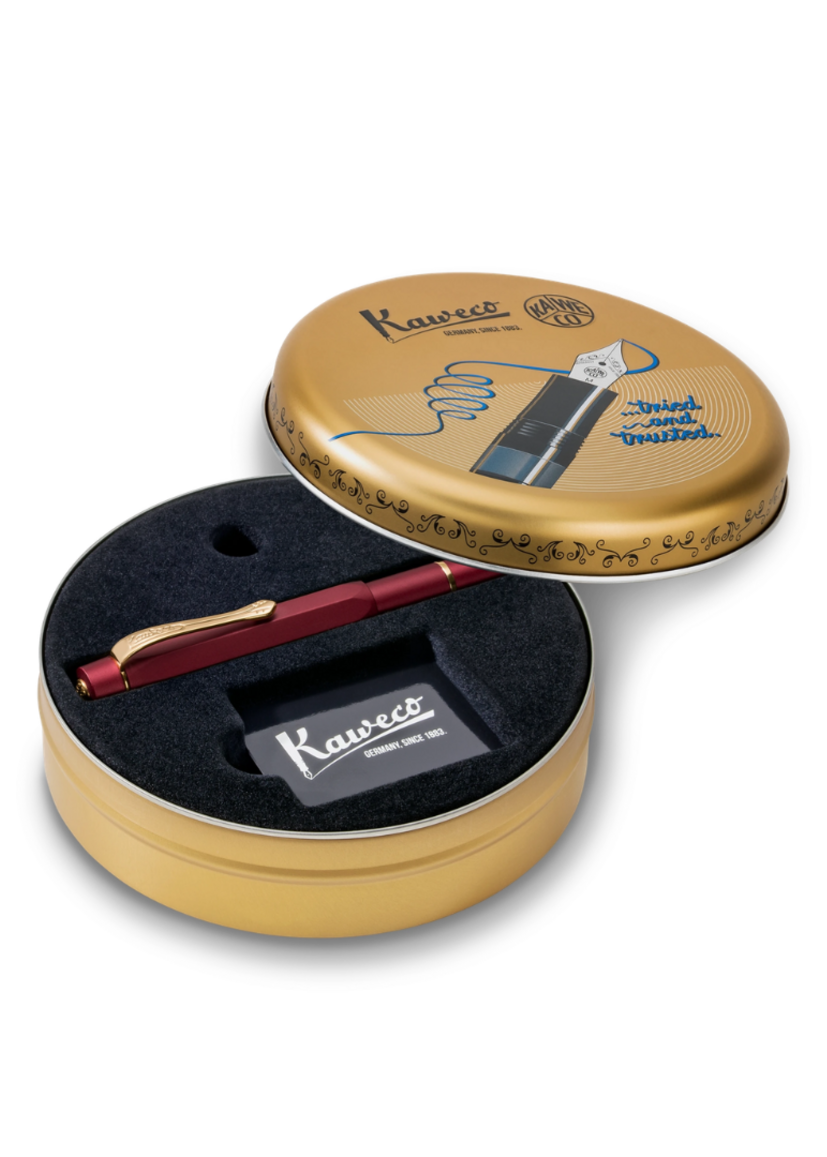 Kaweco Piston Al Sport Bordeaux M-Medium