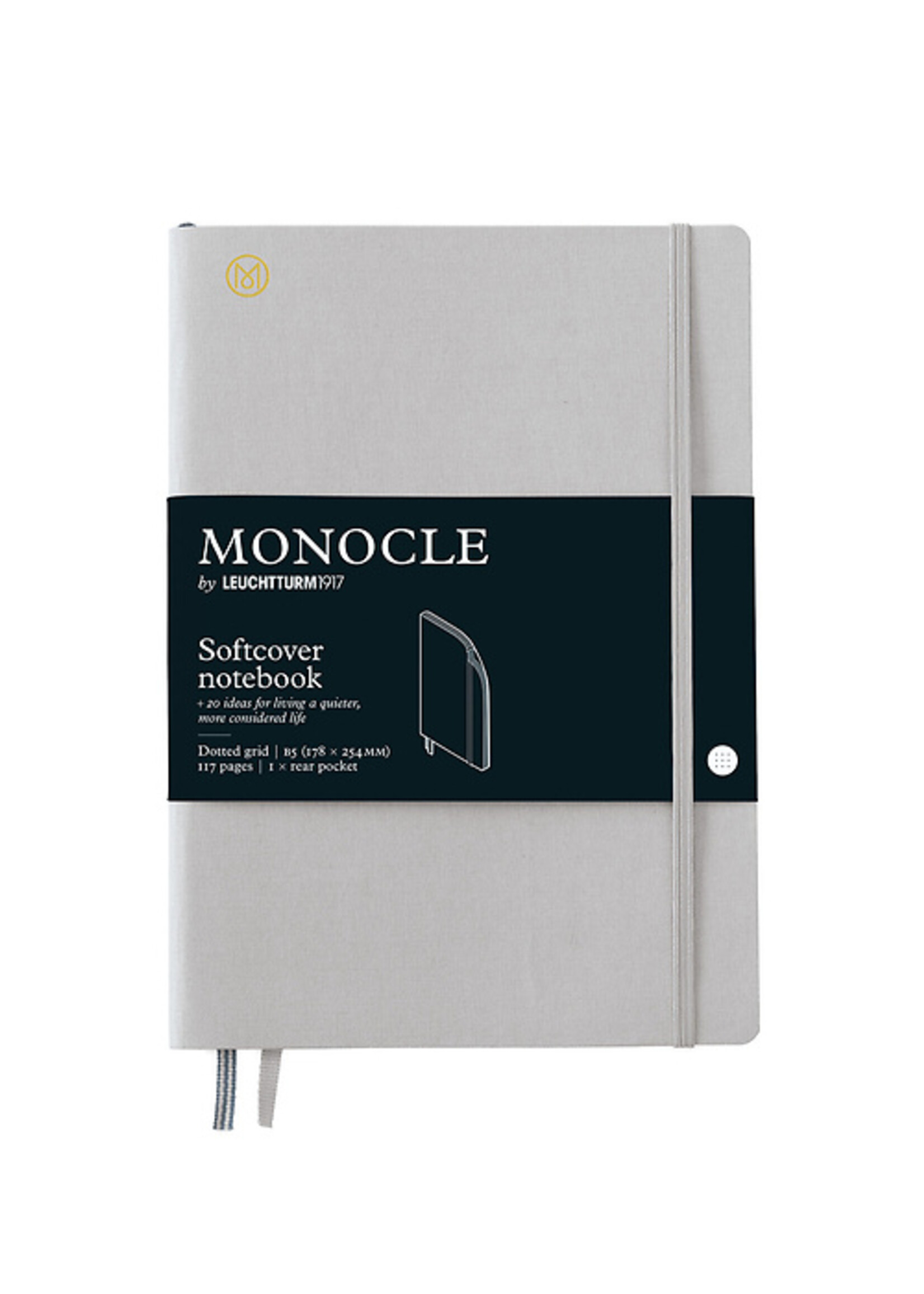 Monocle by Leuchtturm1917 Notebook B5 Softcover - Light Grey dotted
