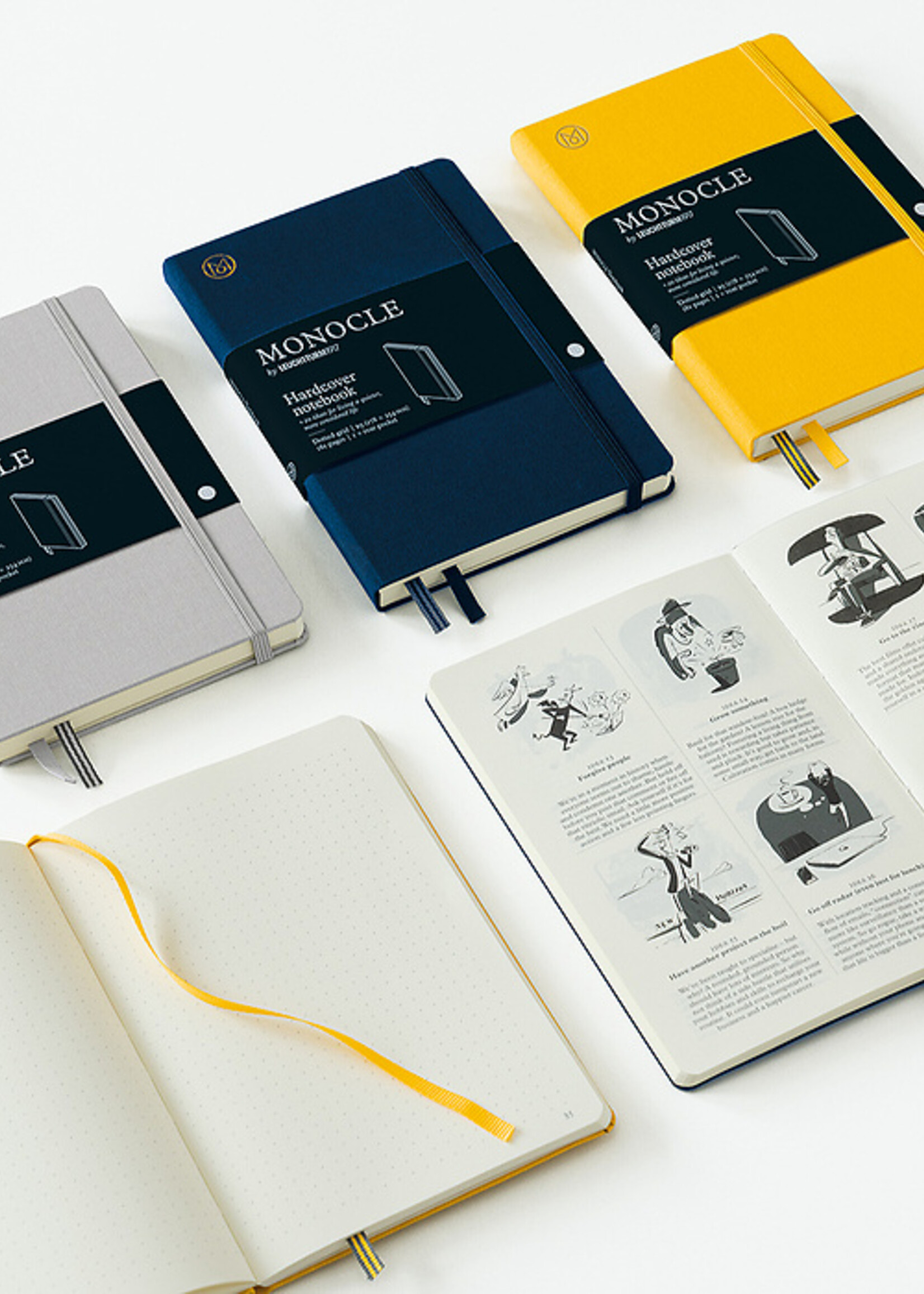 Monocle by Leuchtturm1917 Notebook B5 Softcover - Light Grey dotted