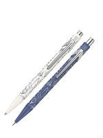 Caran d'Ache SE Set 849 White balpen / 844 Blue Vulpotlood 0.5 Xmas26