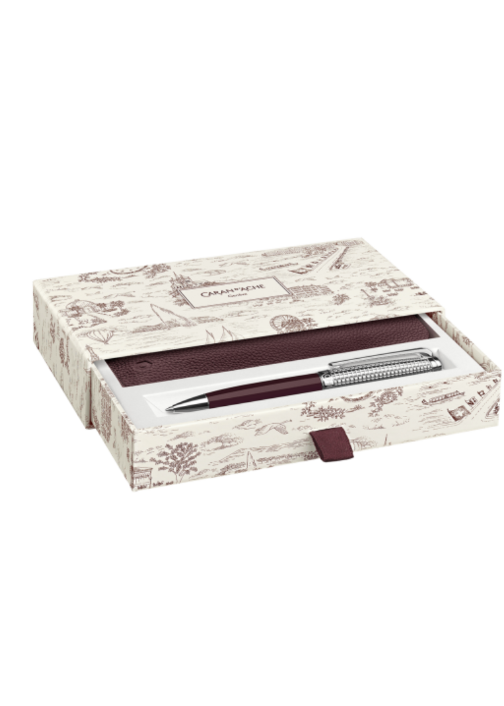 Caran d' Ache Léman Set Bordeaux Balpen Xmas26