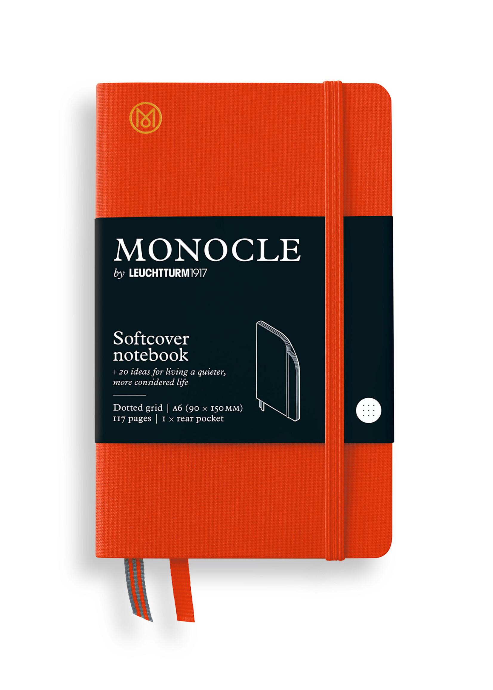 Monocle by Leuchtturm1917 Notebook A6 Softcover - Mandarin dotted