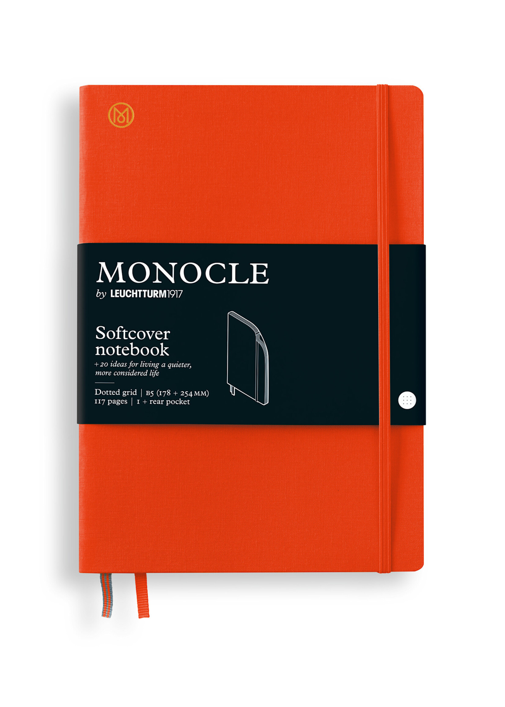 Monocle by Leuchtturm1917 Notebook B5 Softcover - Mandarin dotted