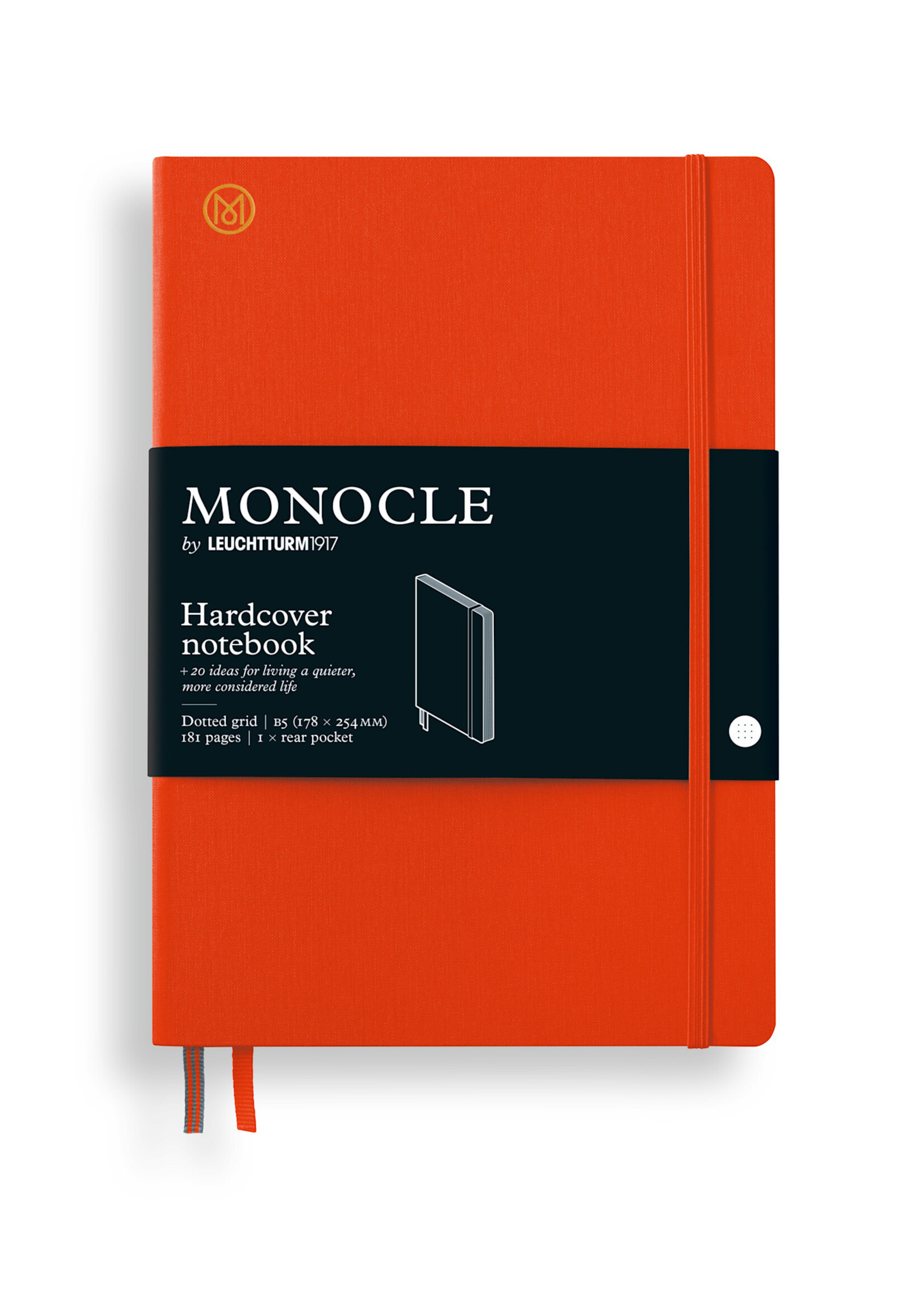 Monocle by Leuchtturm1917 Notebook B5 Hardcover - Mandarin dotted