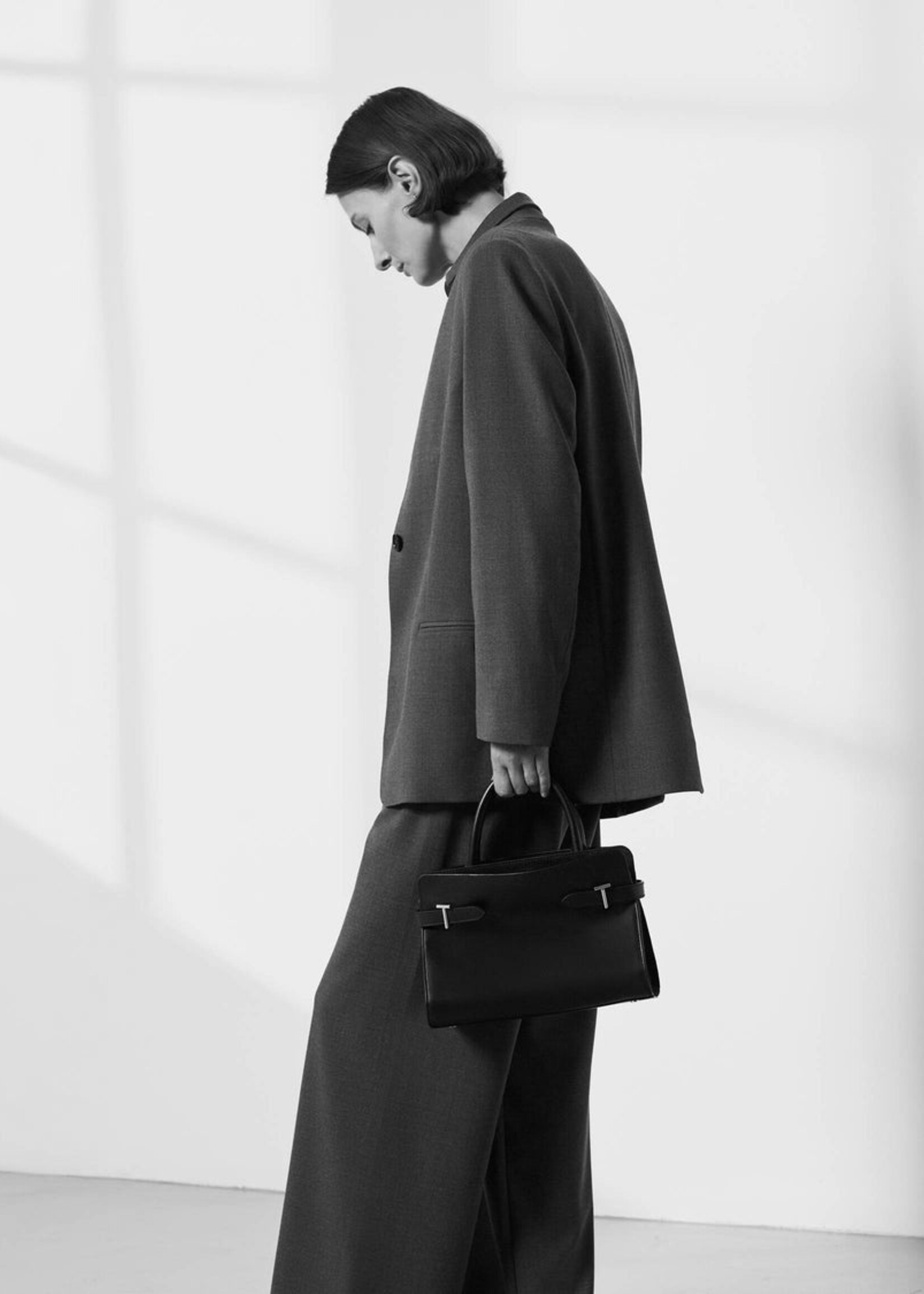 Le Tanneur Emilie grote Handtas O Casual Ebony Suede