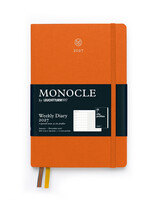Monocle by Leuchtturm1917 Linnen Agenda 2027 Weekly/Note Mandarin